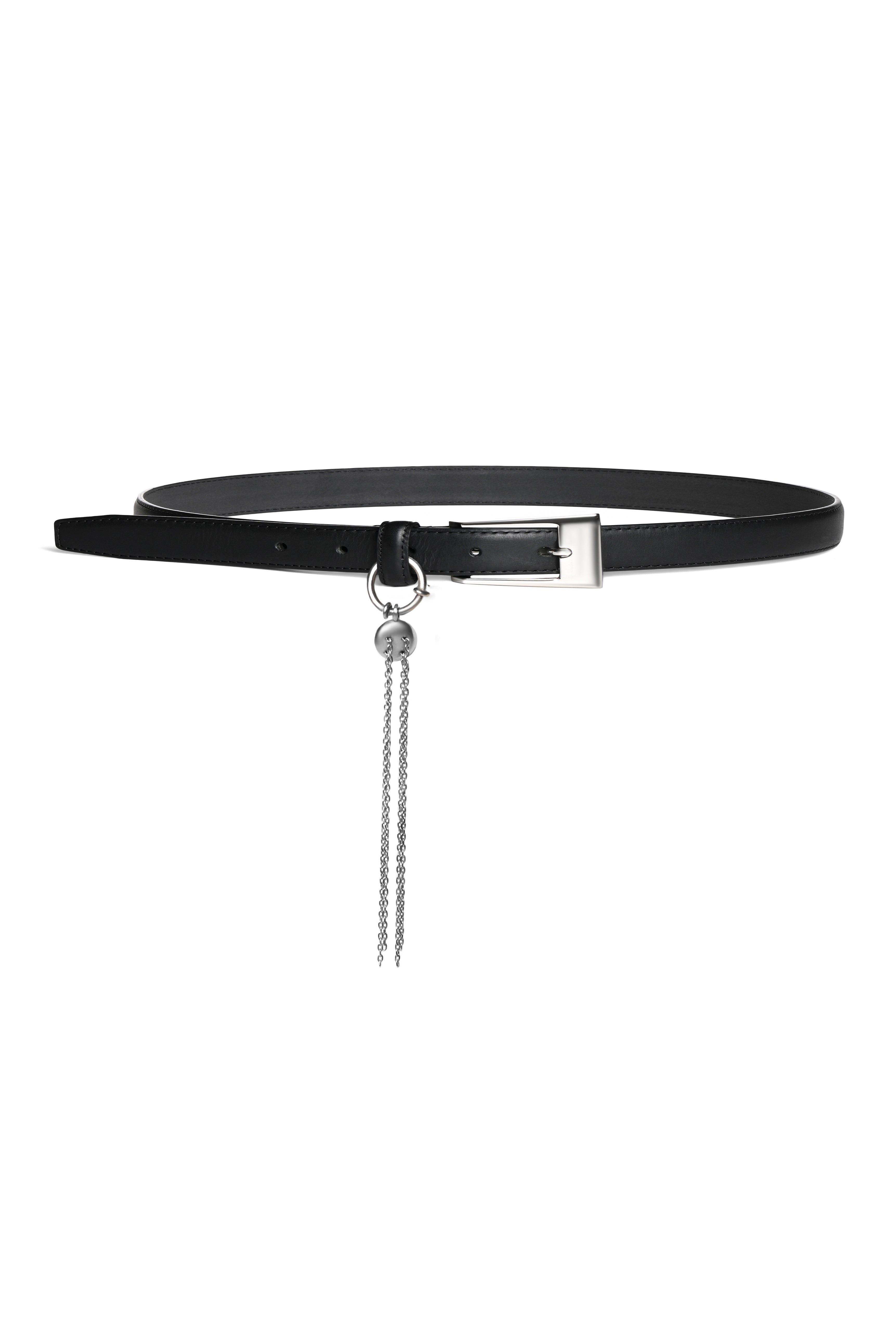 Black Wide Chain Belt