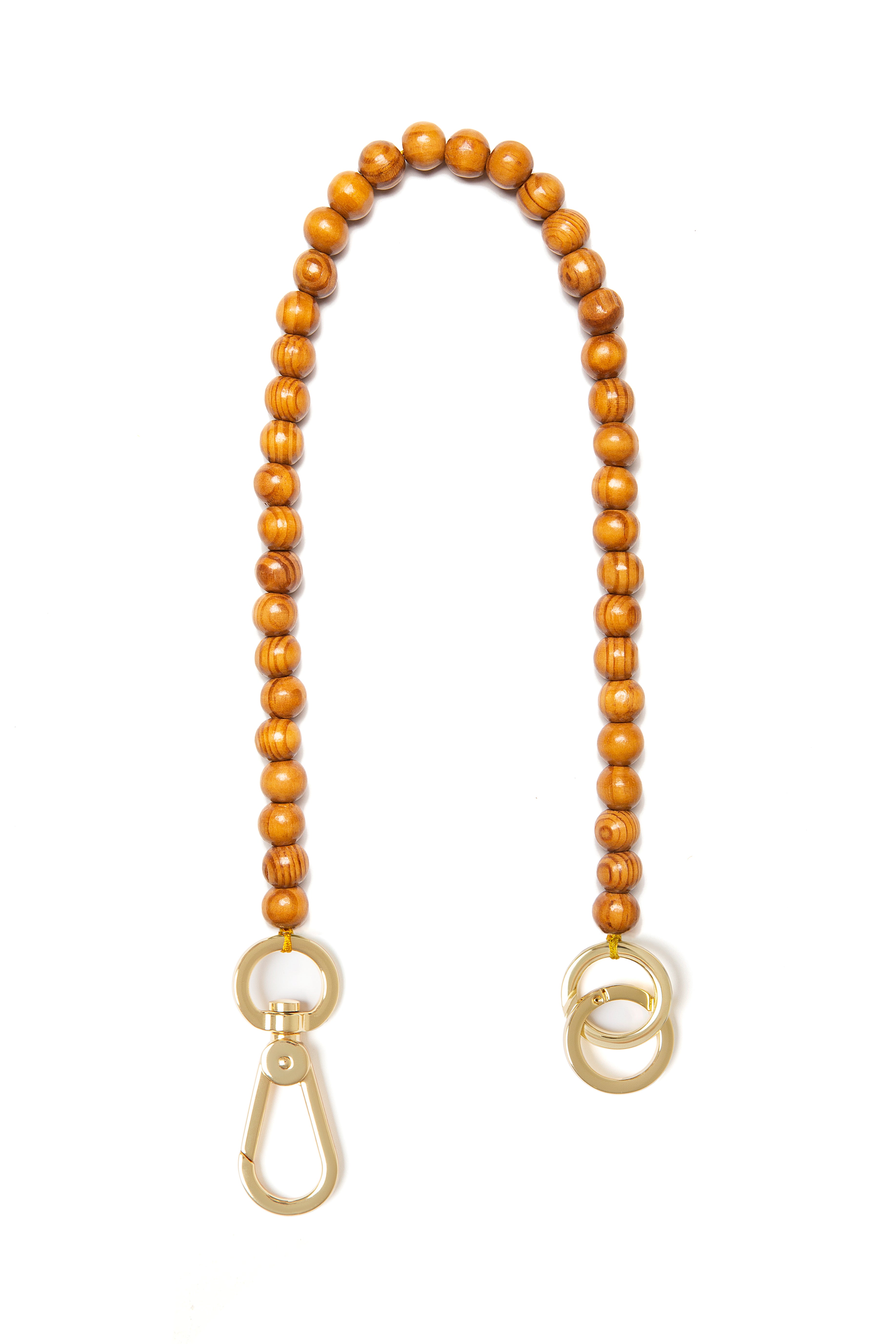 Brown Wooden Keychain