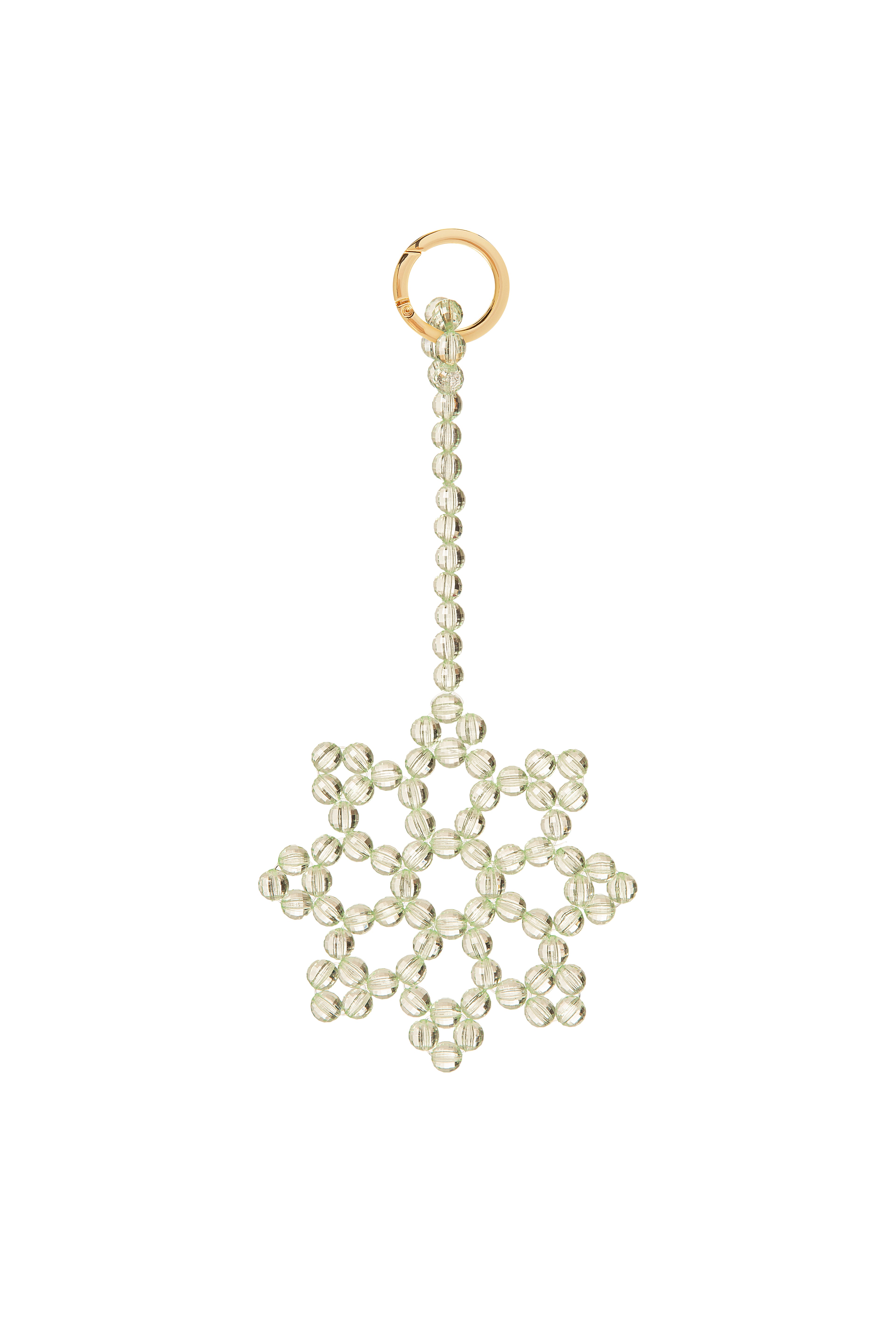 Fuchsia Snowflake Keychain