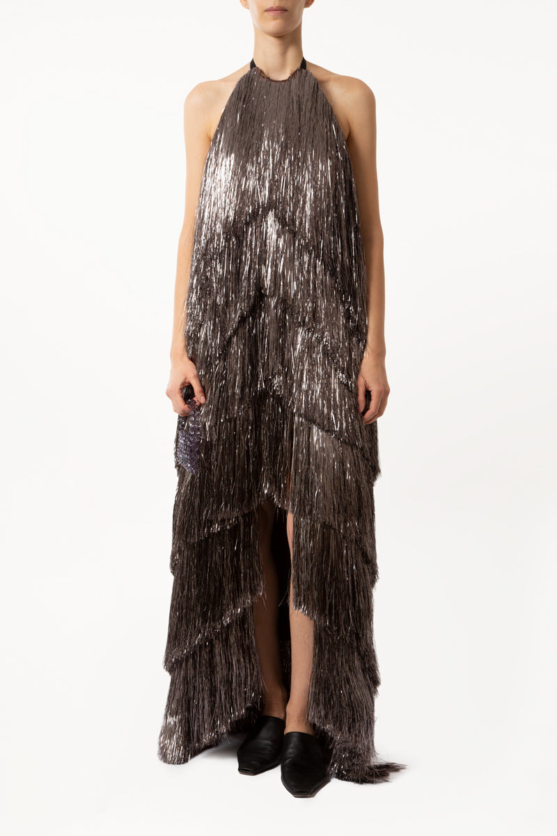 Silver Fringe Dress