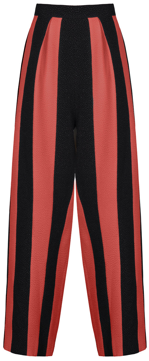 Red Striped Culottes