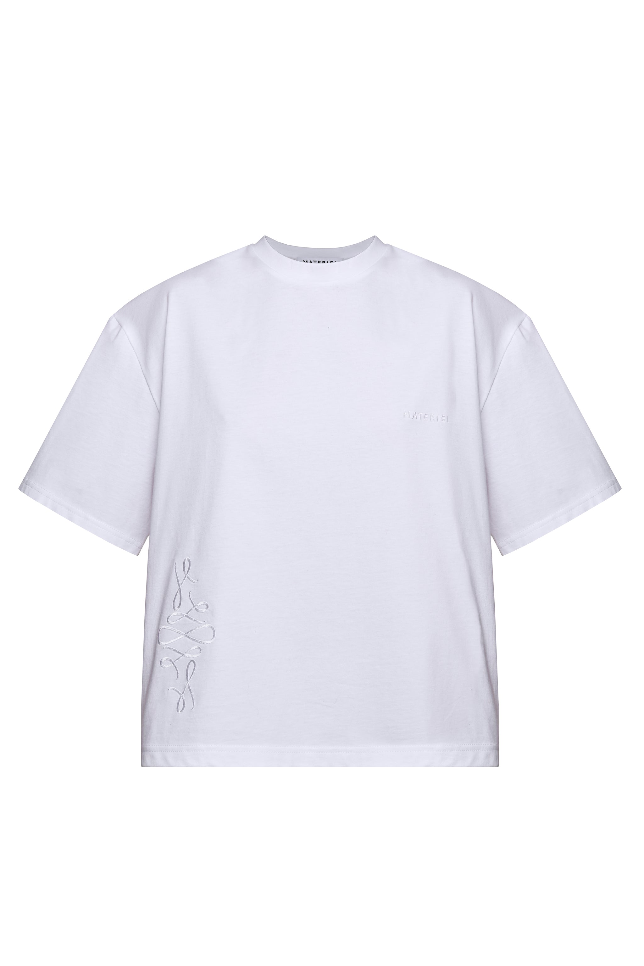 White Logo&Embroidery T-Shirt