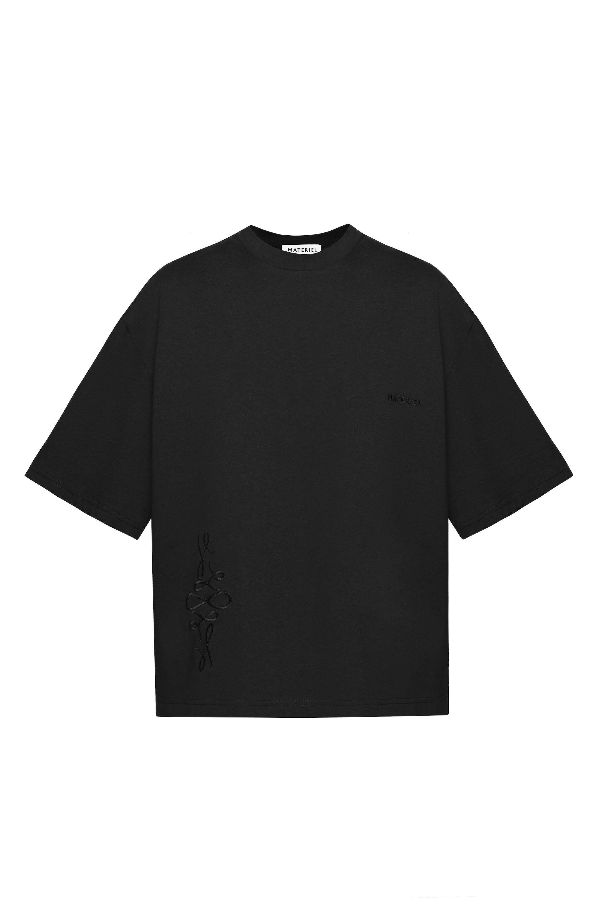 Black Logo&Embroidery T-Shirt