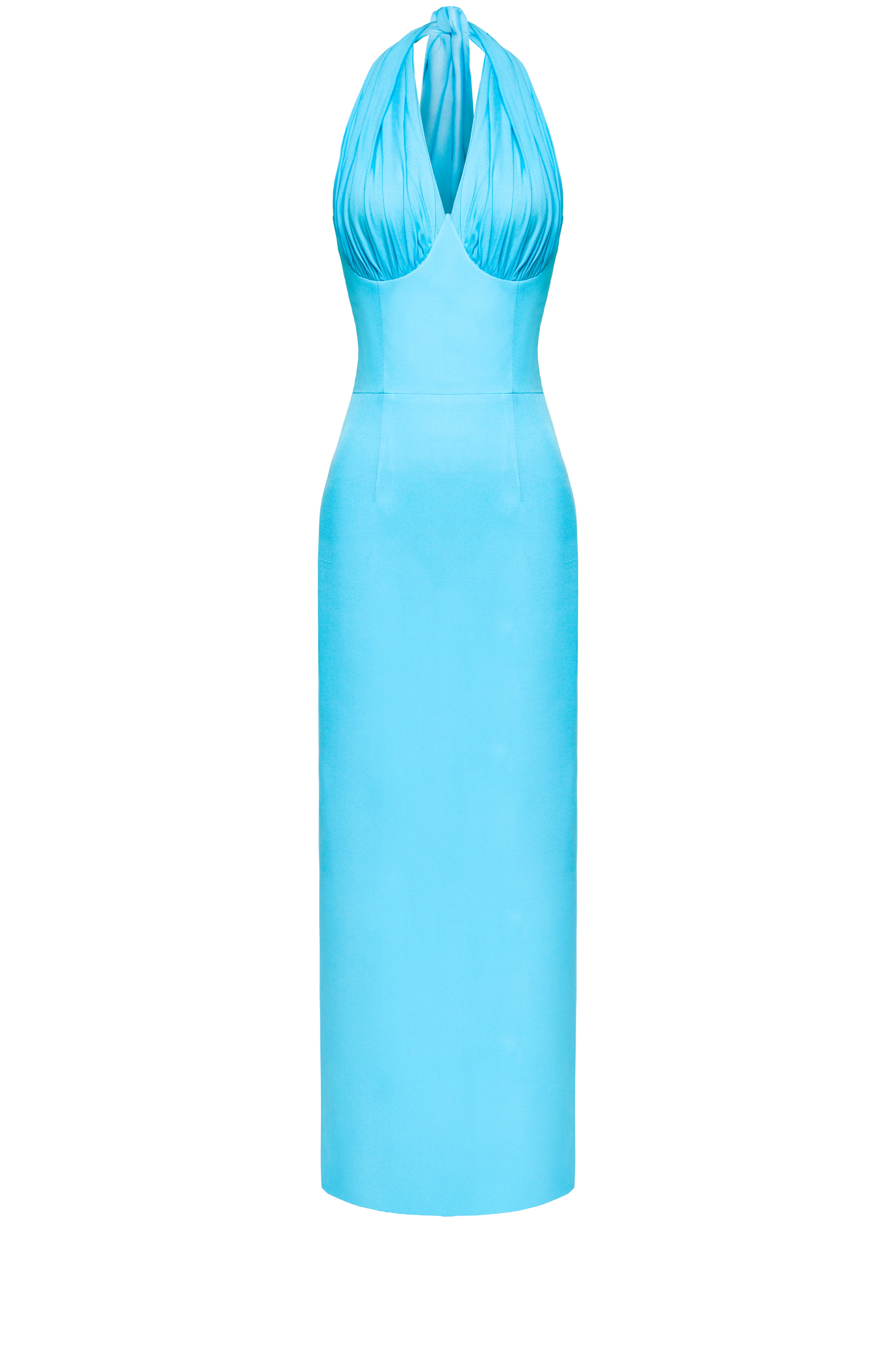 Turquoise Scarf Dress