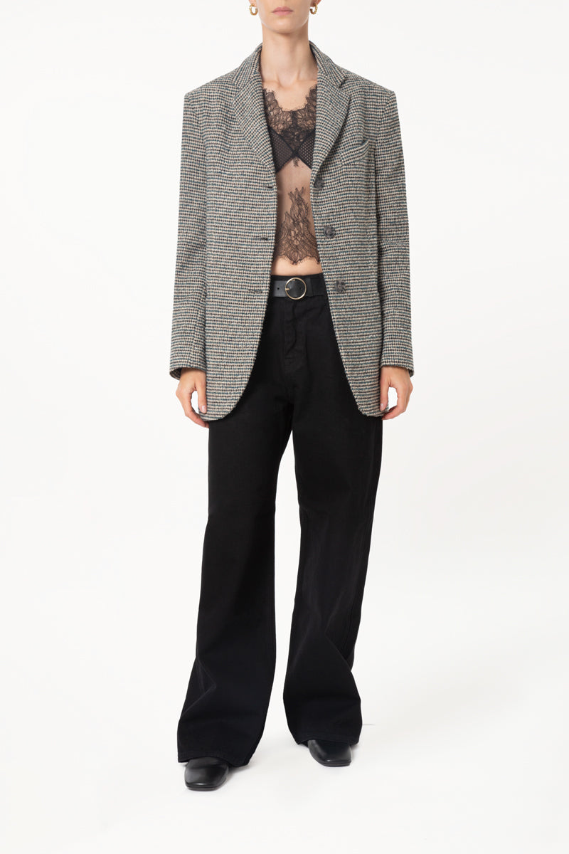 Grey Checked Blazer