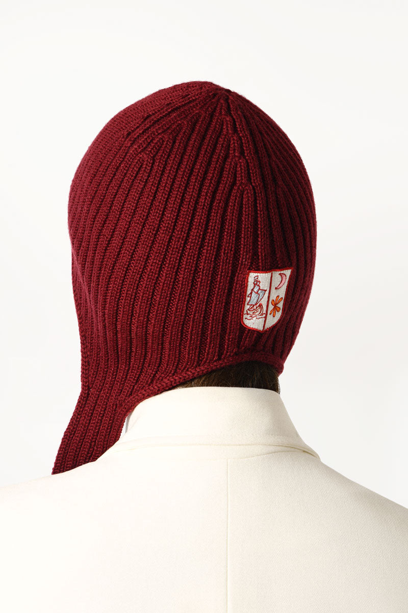 Burgundy Trapper Hat