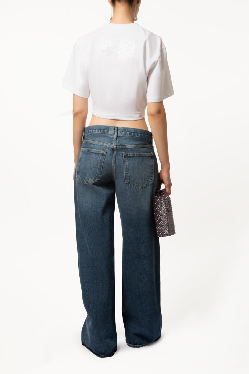 Embroidery Corset T-Shirt