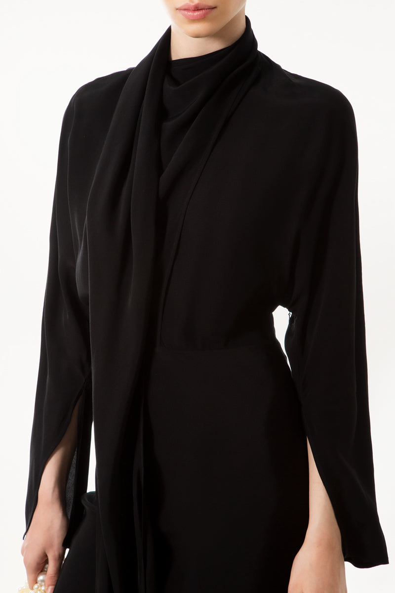 Black Scarf Dress