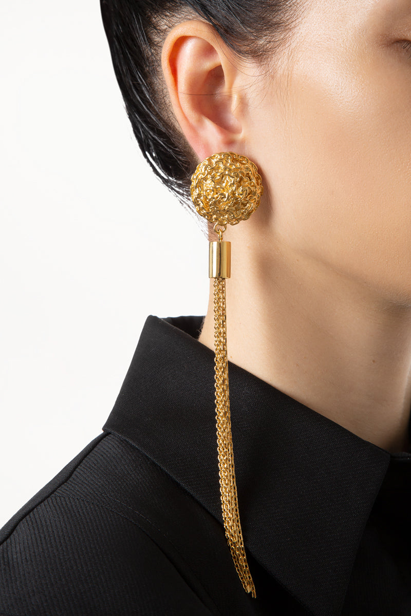 Gold Plated Chain Earrings