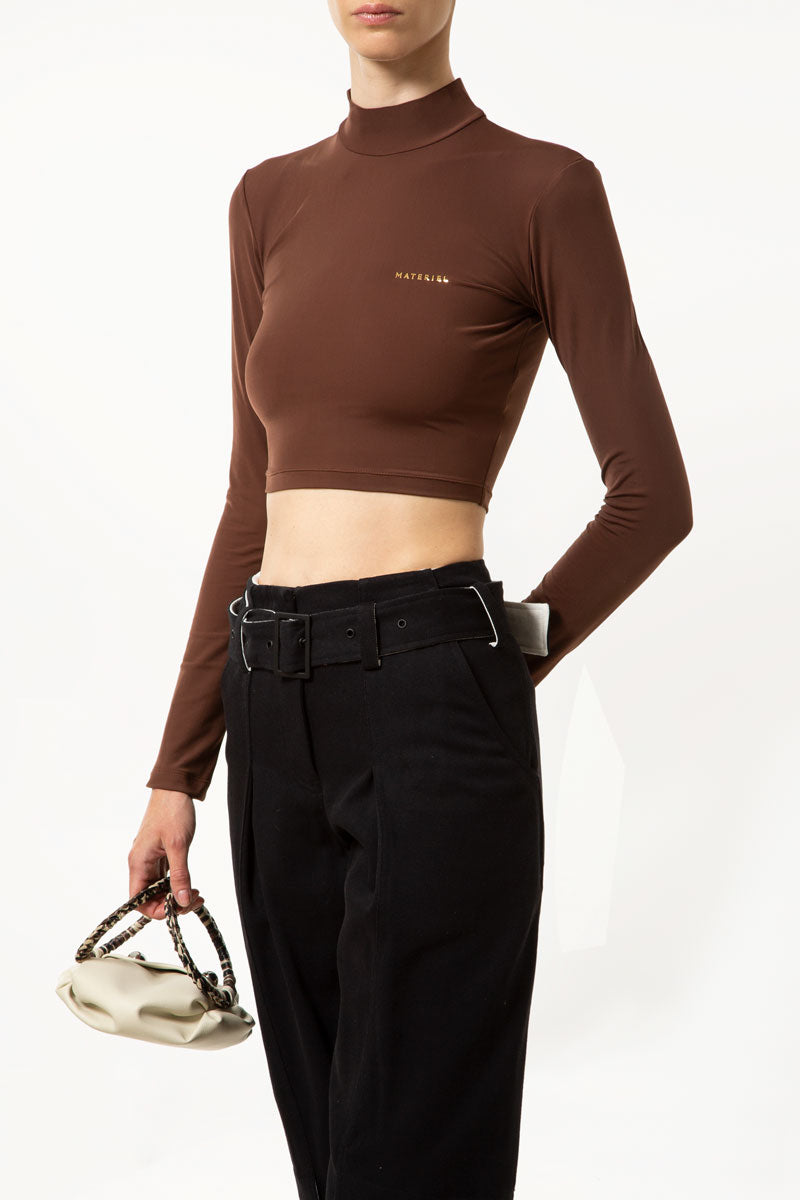 Chocolate Logo Turtleneck