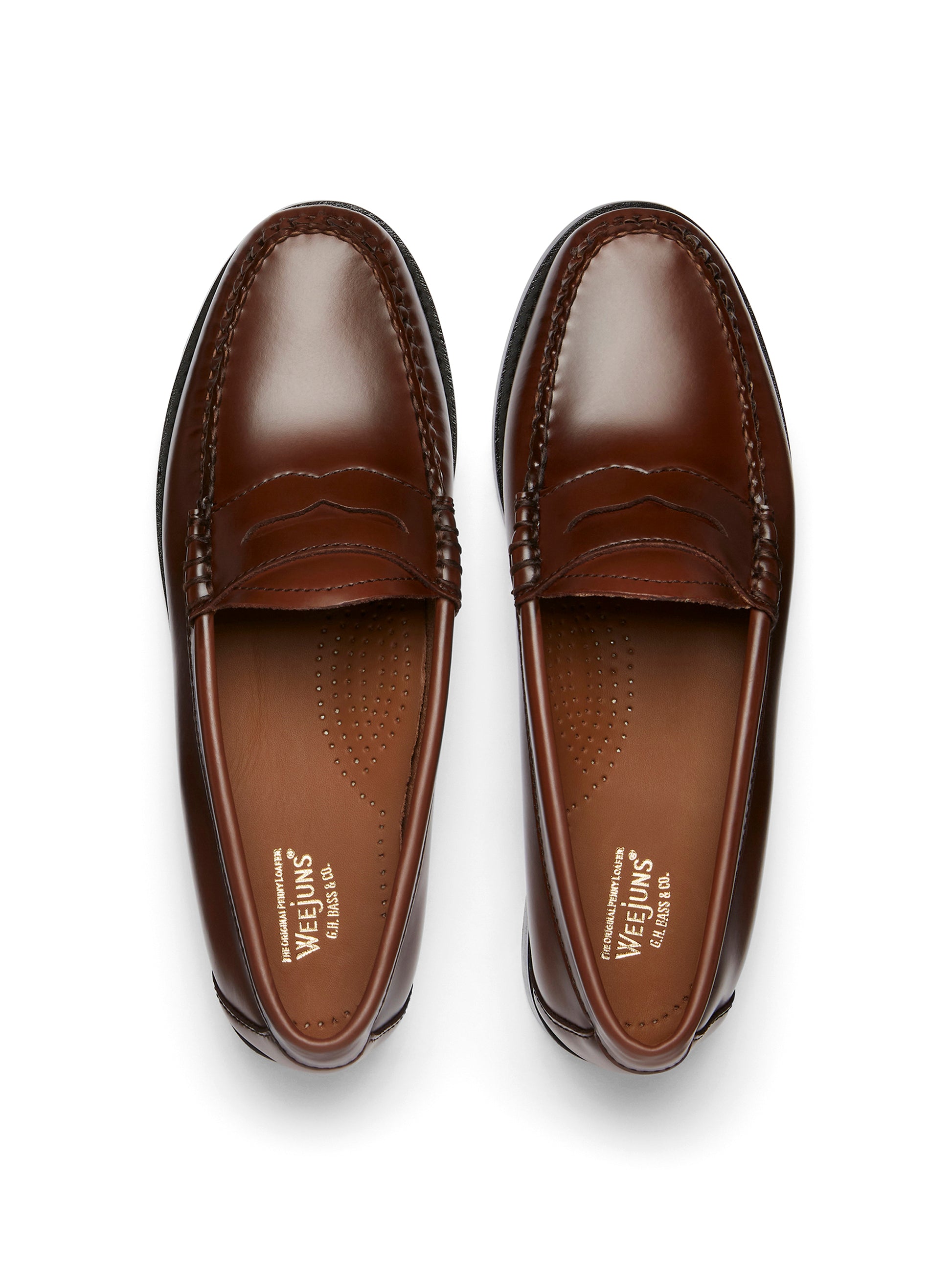Weejuns Cognac Penny Loafers