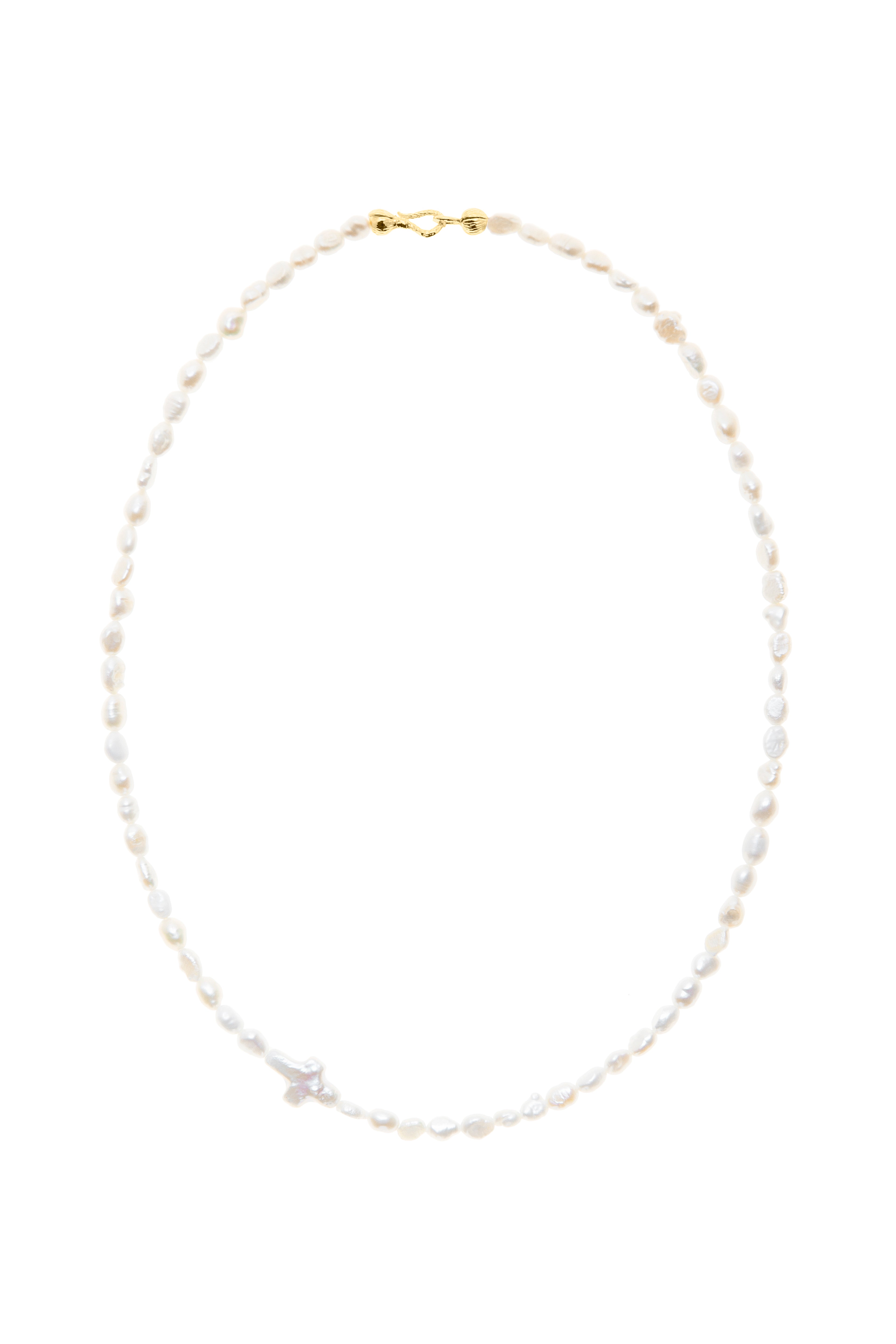 Pearl Necklace with Cross