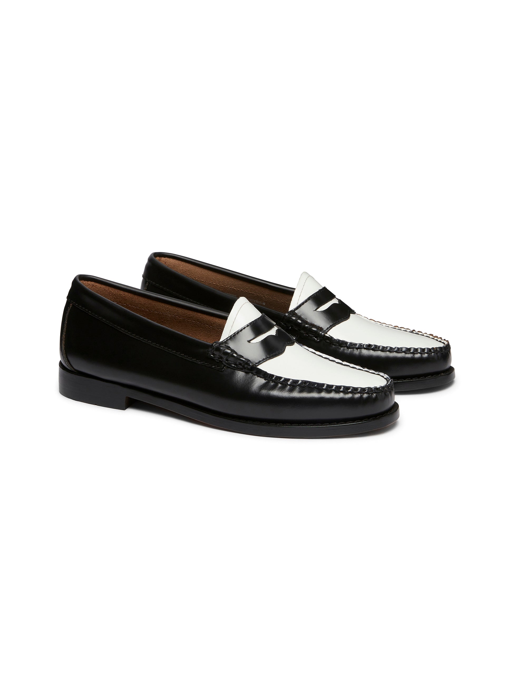 Weejuns Black/White Penny Loafers
