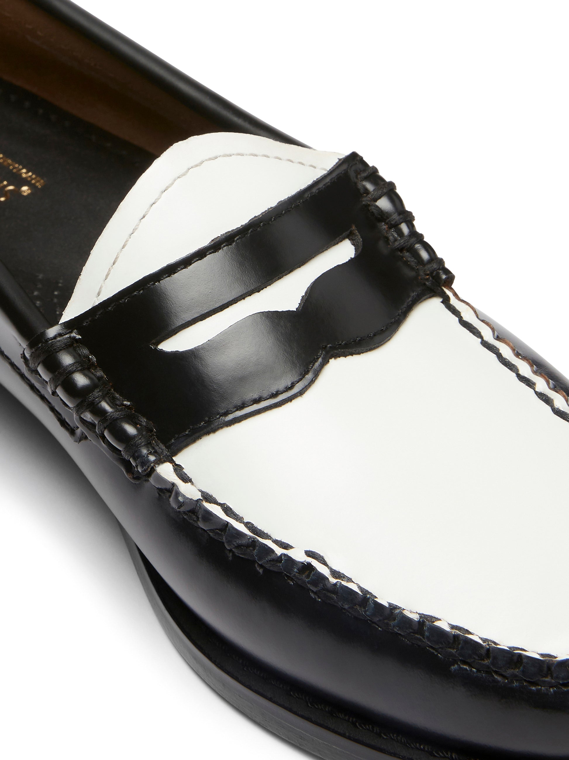 Weejuns Black/White Penny Loafers