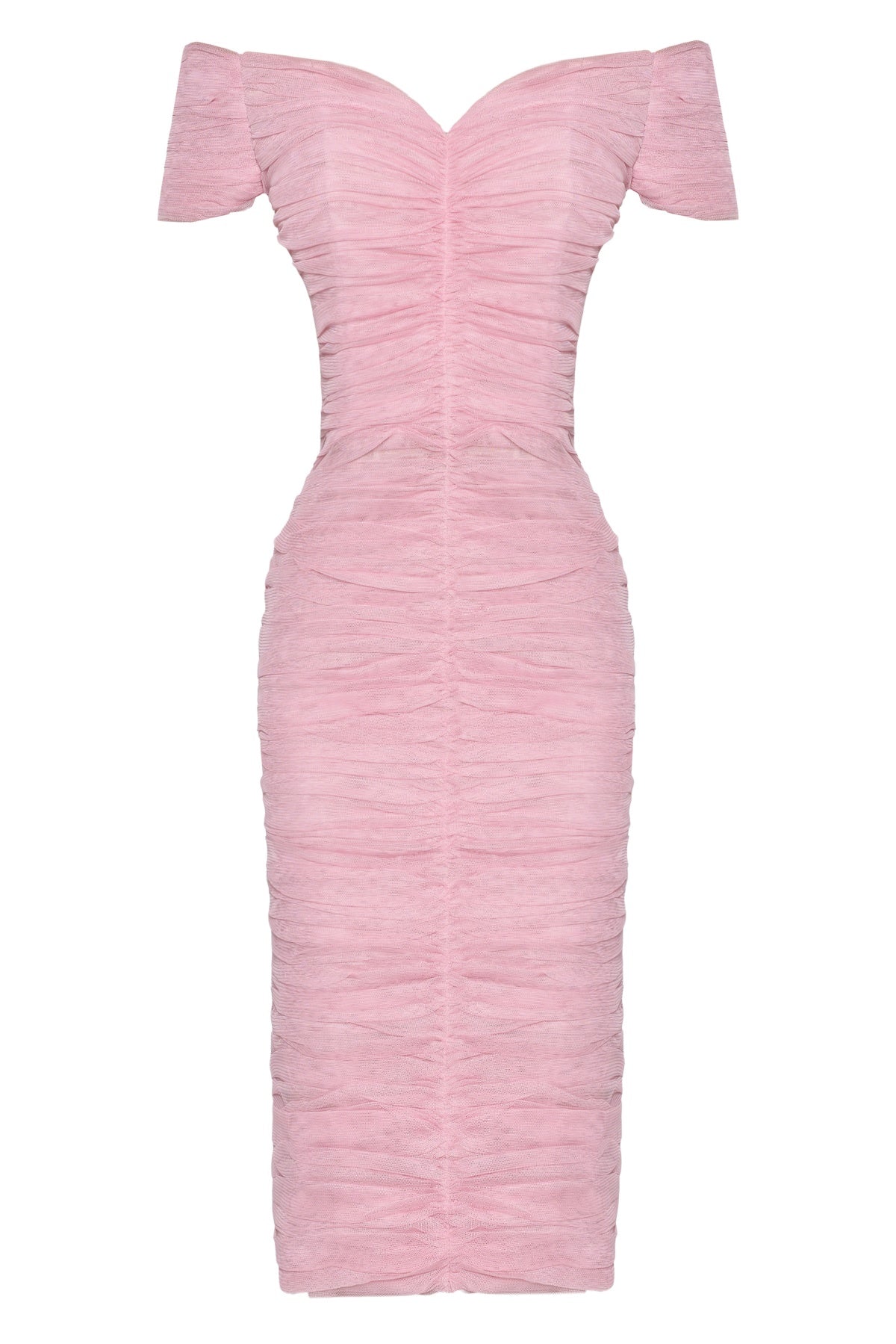 Pink Draped Dress