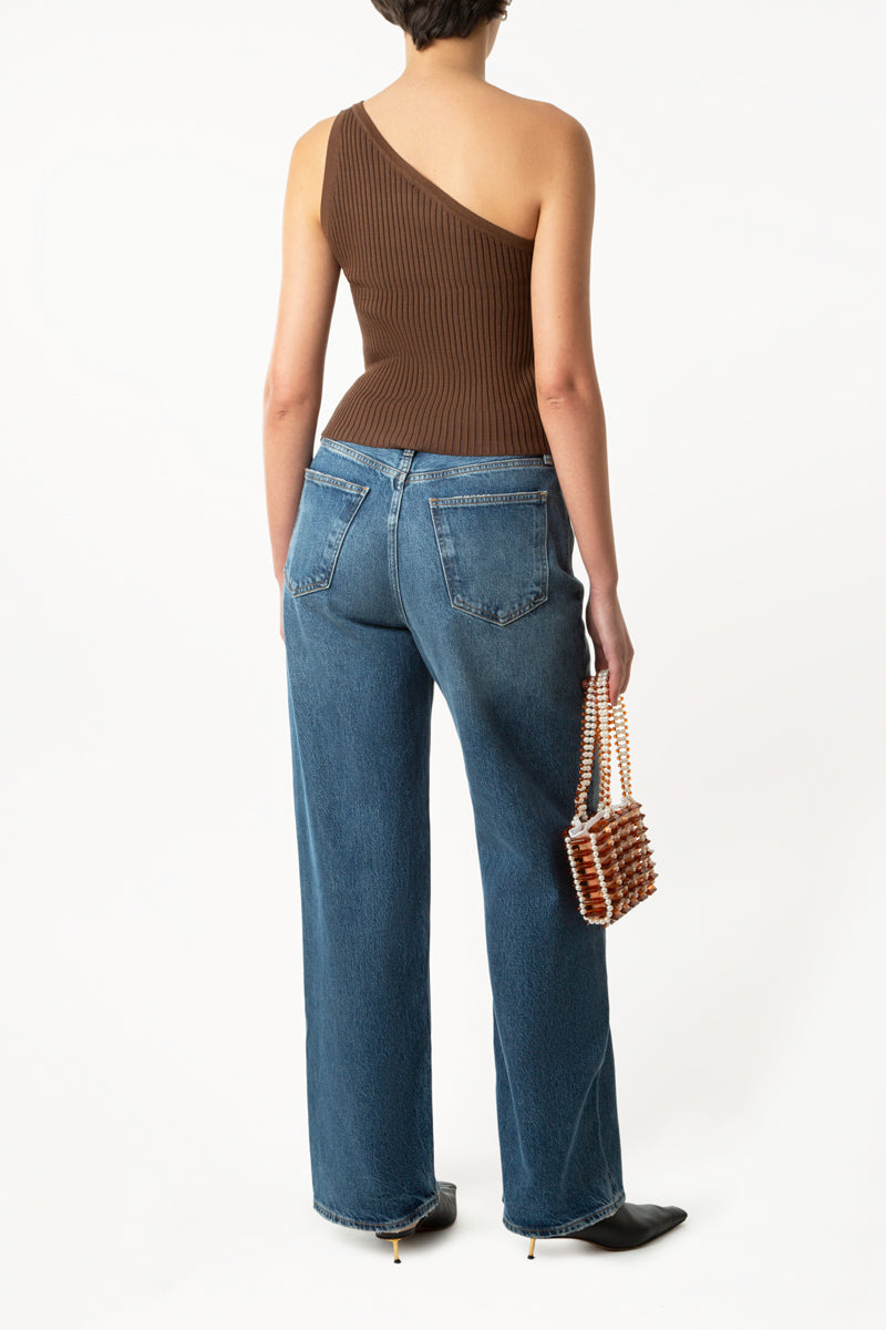 One Shoulder Knit Top