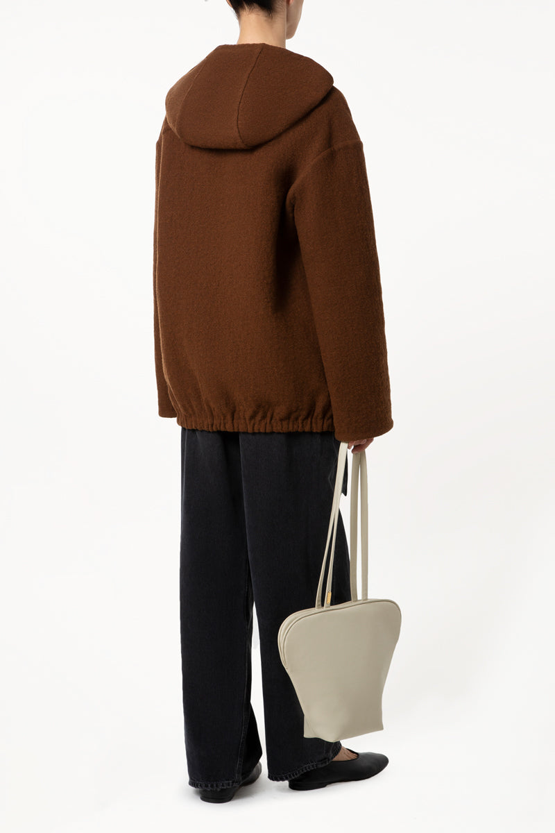 Cognac Hooded Jacket