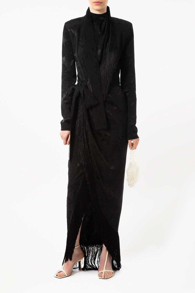 Black Fringe Dress