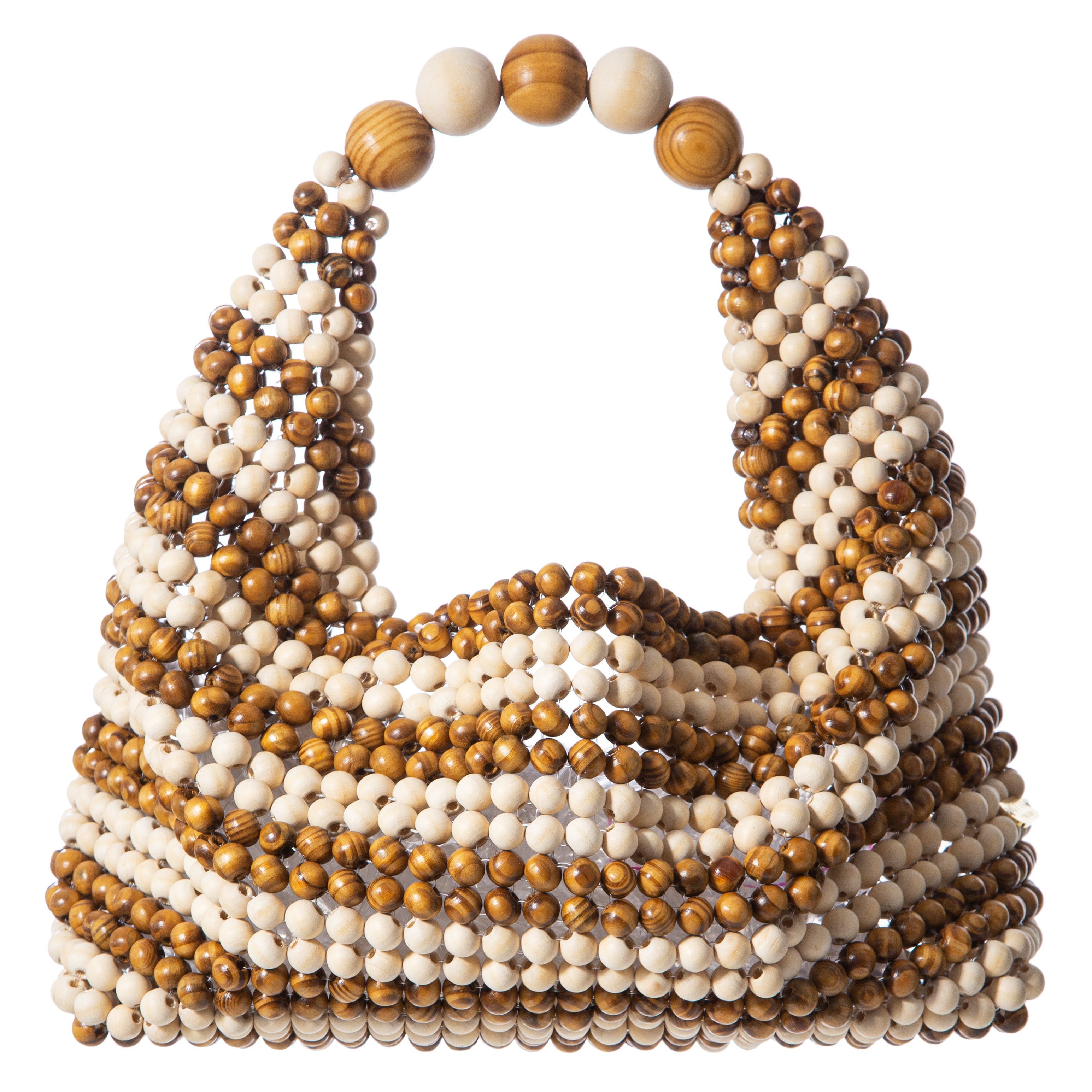 Beige & Brown Large Jodie Bag