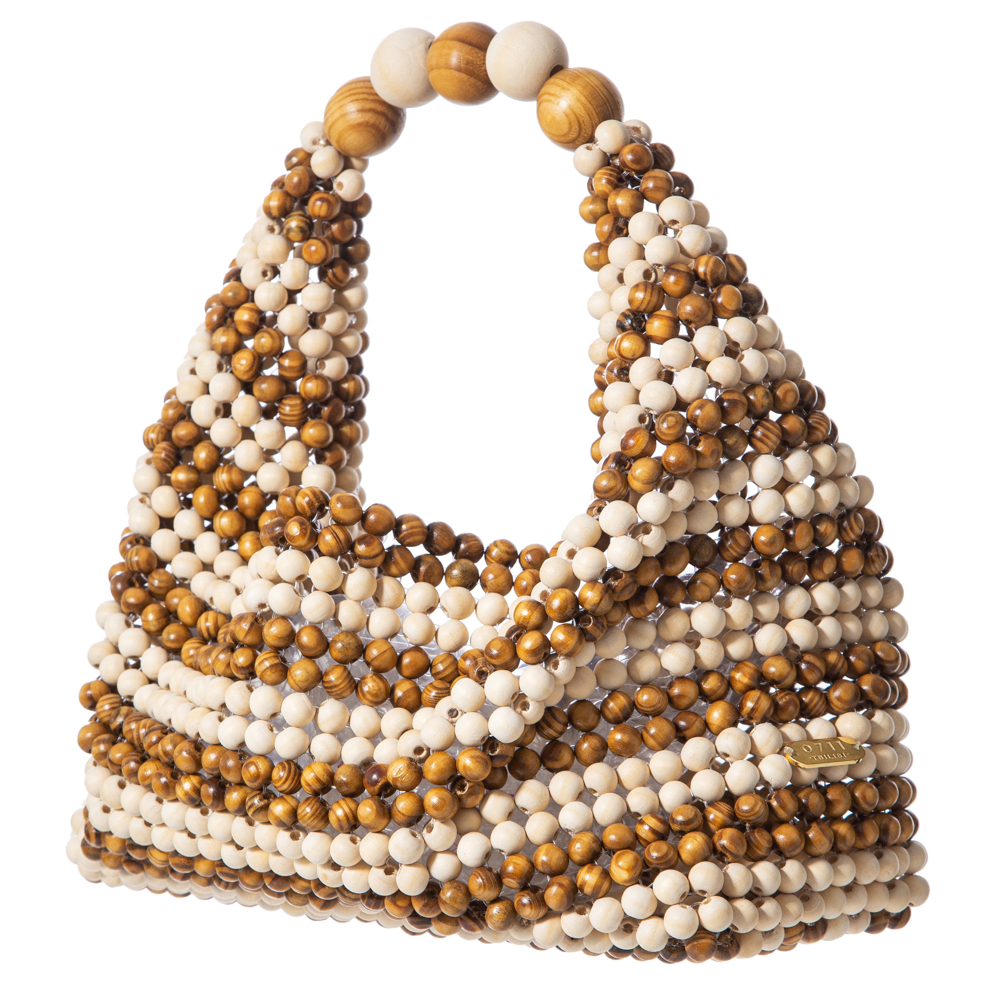 Beige & Brown Large Jodie Bag