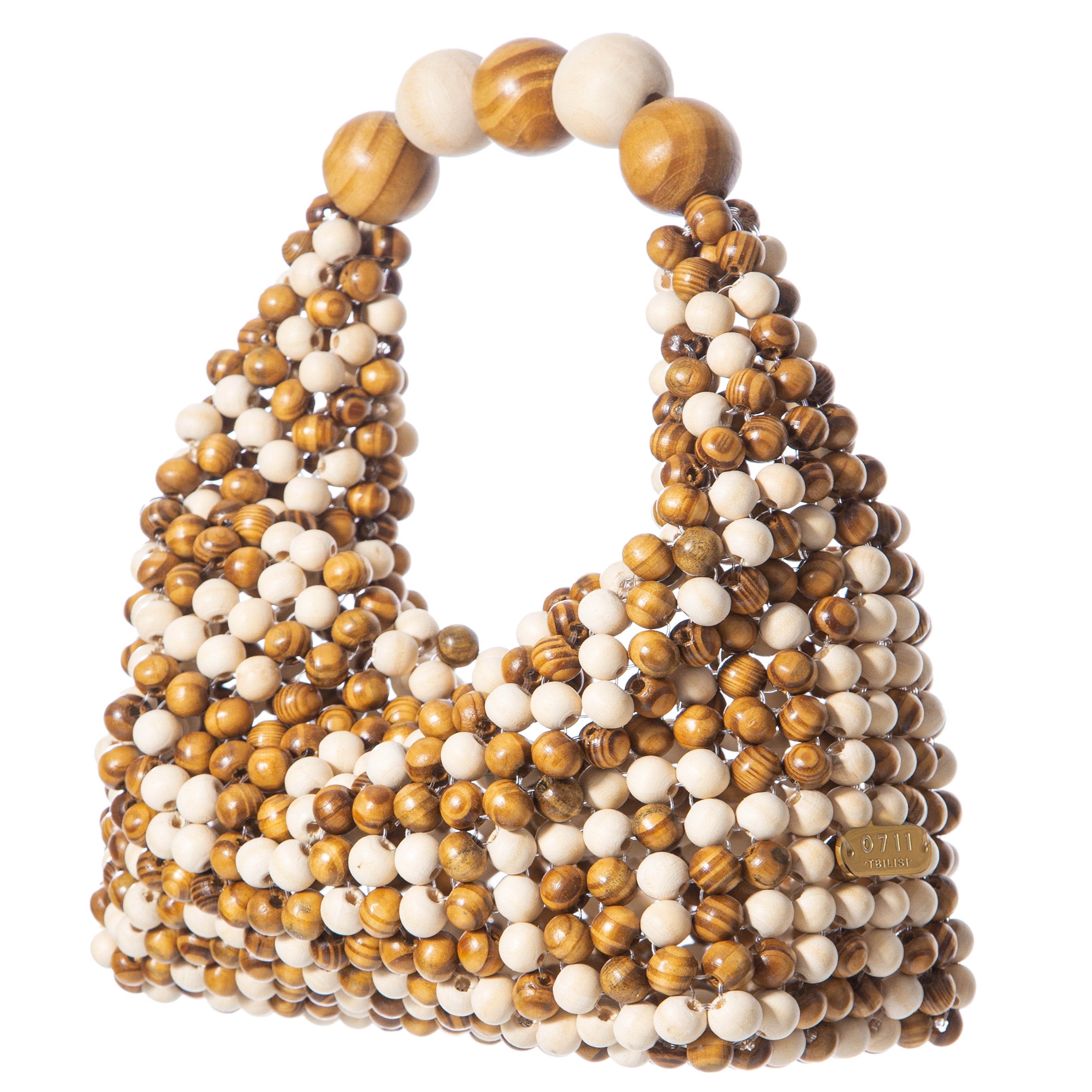Beige & Brown Medium Jodie Bag