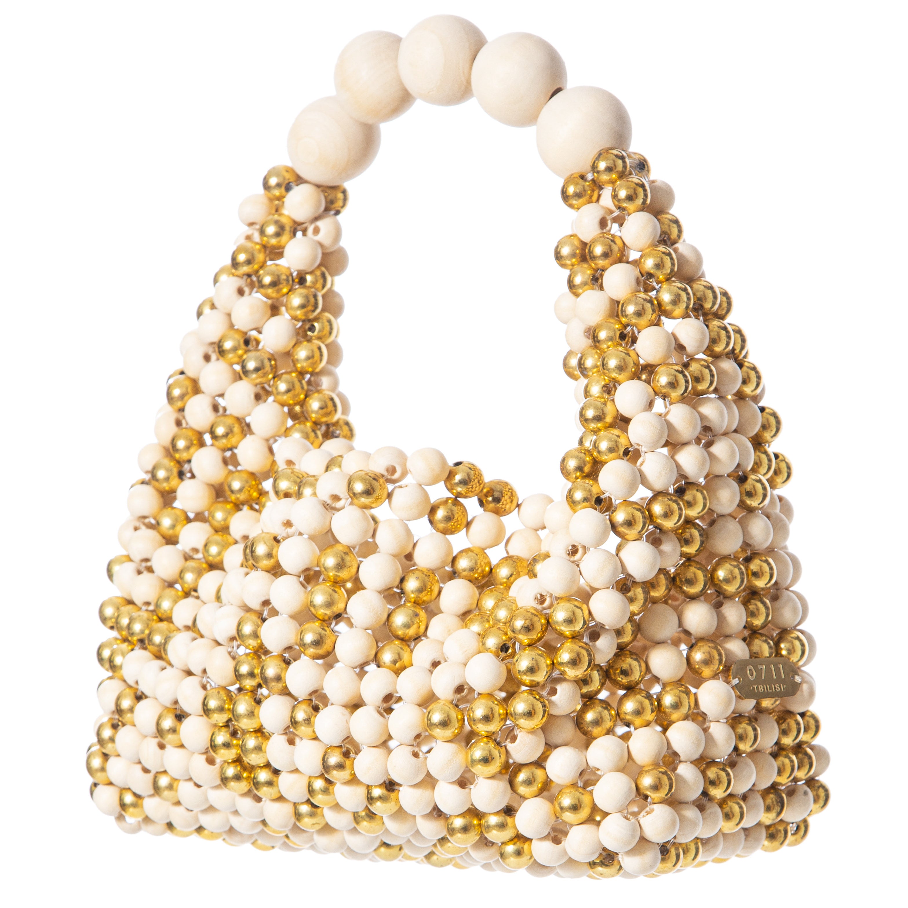 Beige & Gold Medium Jodie Bag