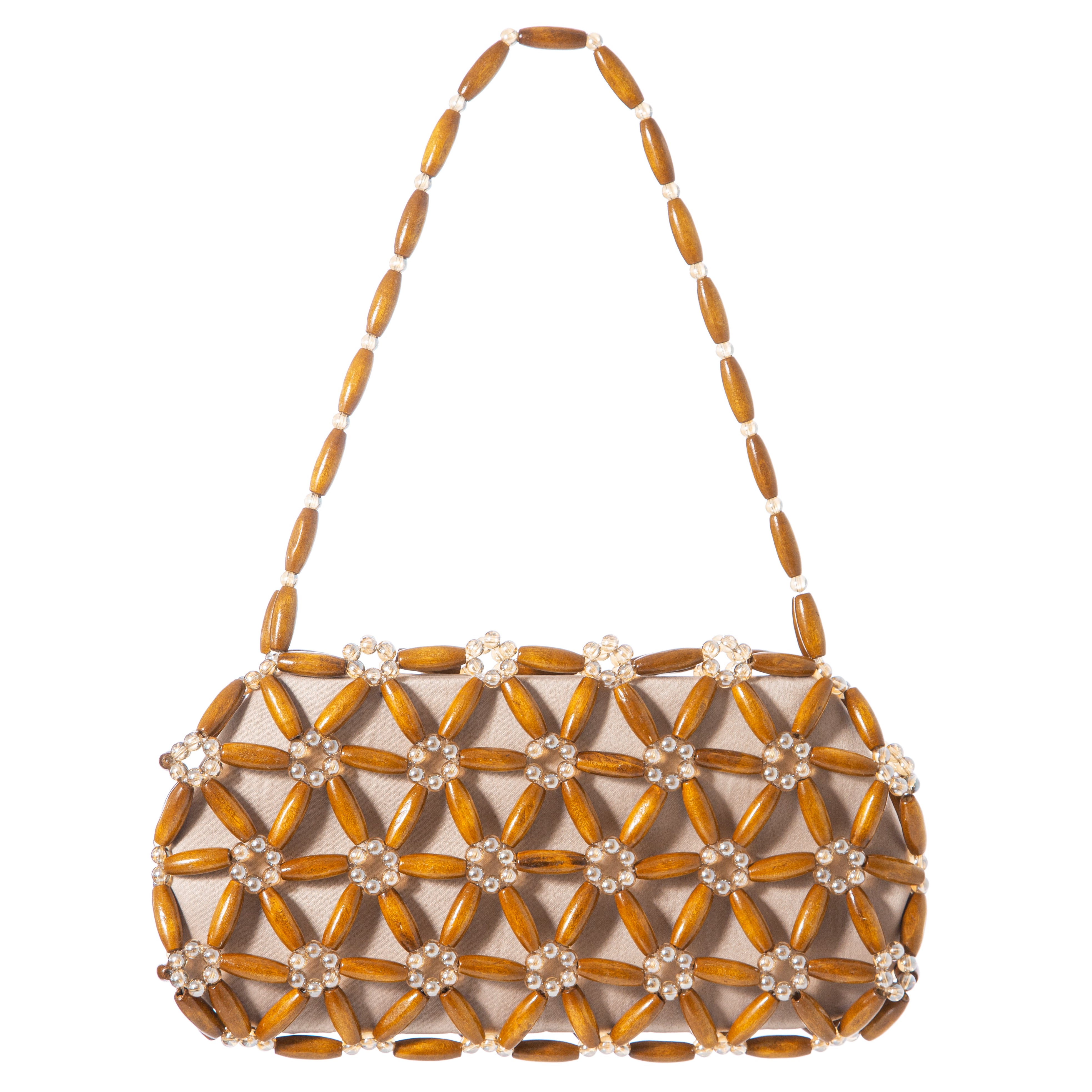 Brown & Champagne Tebea Shoulder Bag