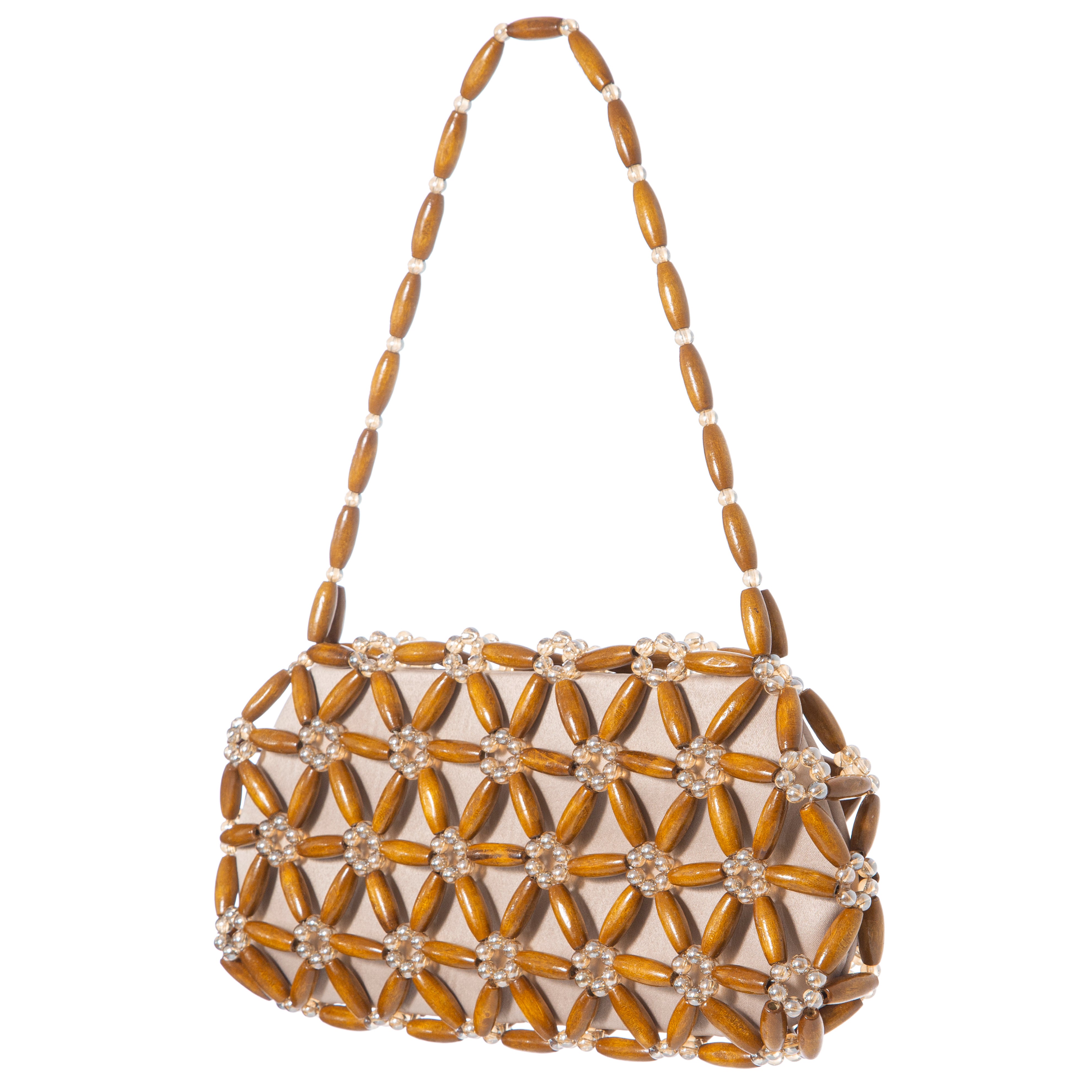 Brown & Champagne Tebea Shoulder Bag