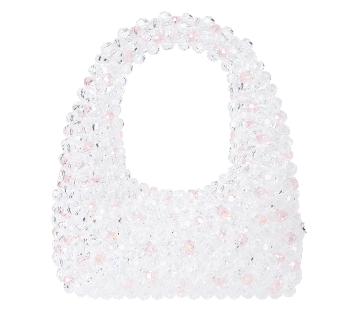 Transparent & Pastel Pink Medium Jodie Bag