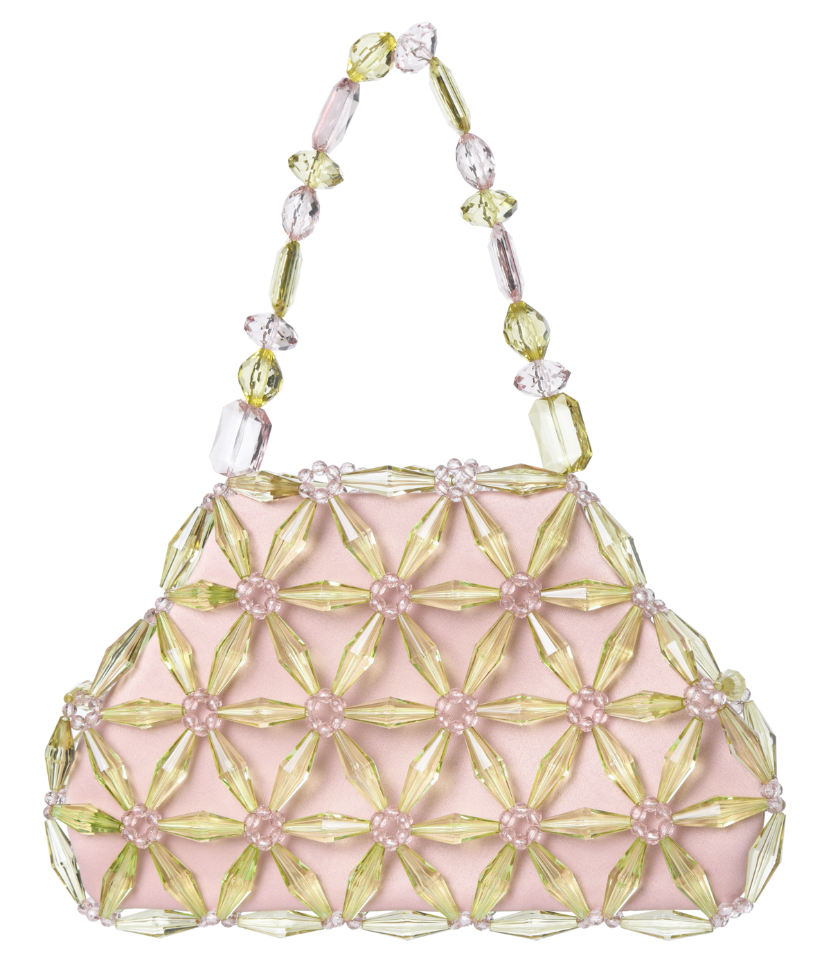 Lime & Pastel Pink Camilla Shoulder Bag