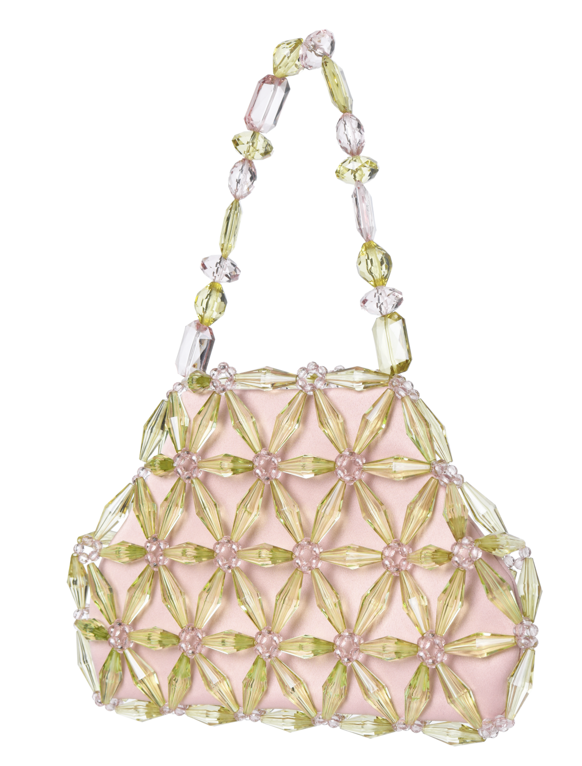Lime & Pastel Pink Camilla Shoulder Bag
