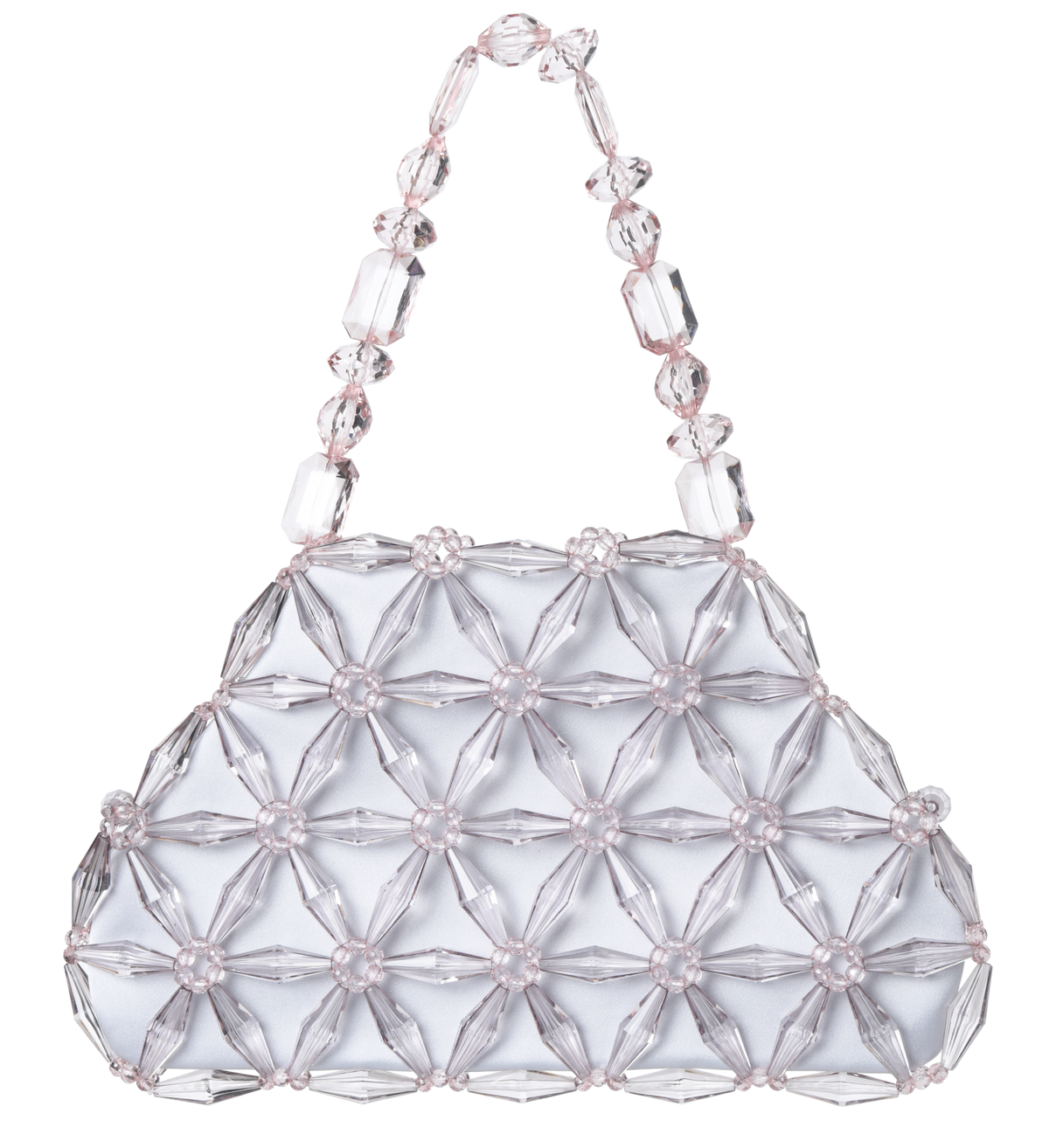 Grey & Pastel Pink Camilla Shoulder Bag