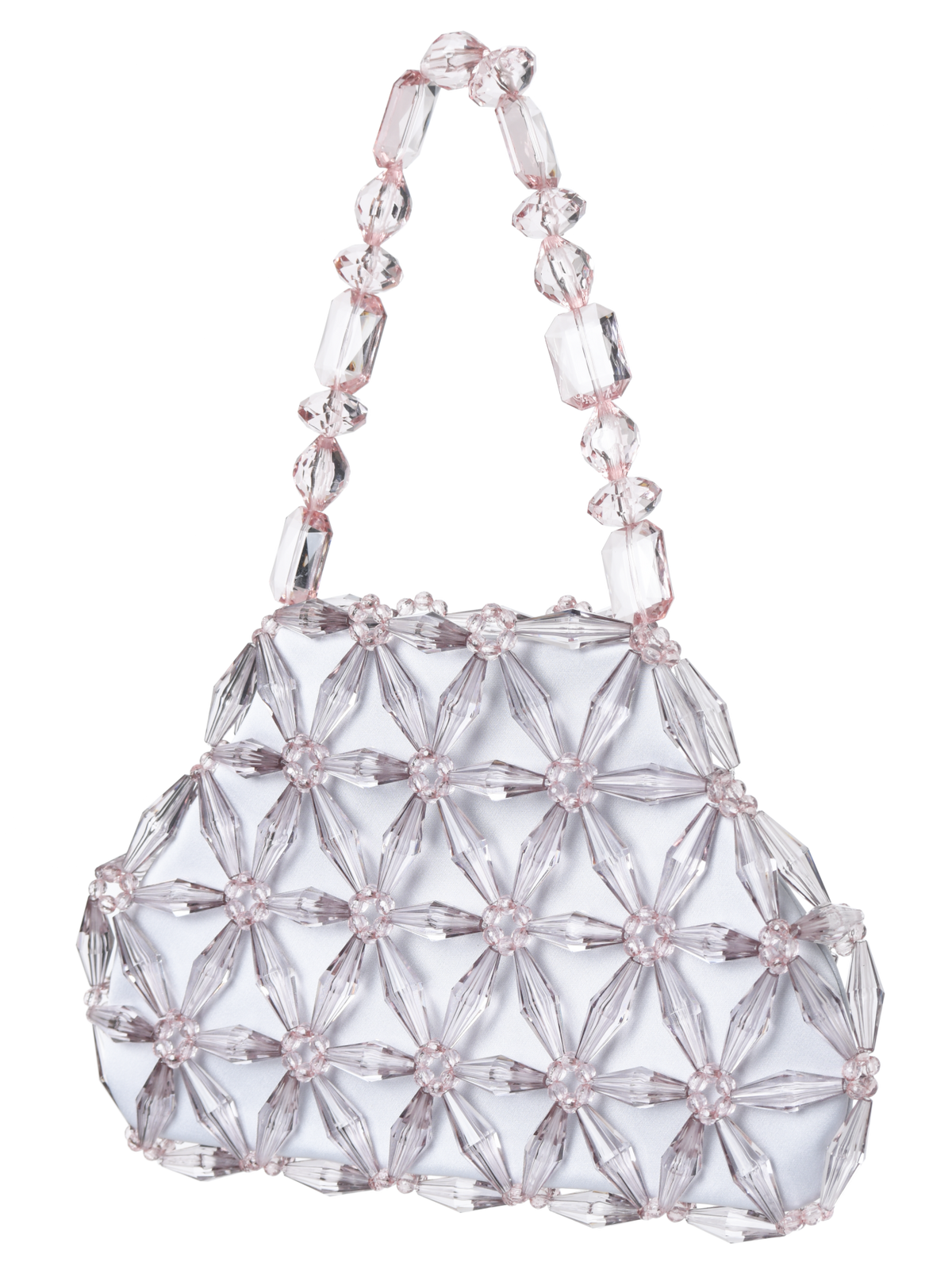 Grey & Pastel Pink Camilla Shoulder Bag