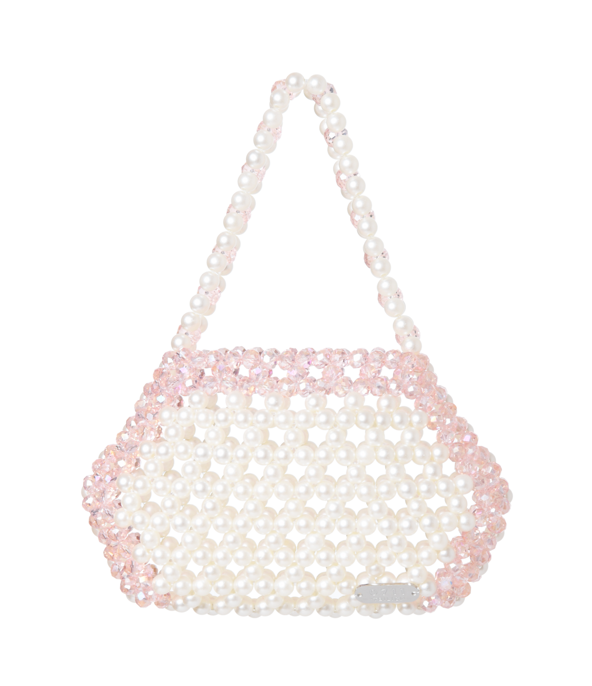 Ivory & Pink Ella Mini Top Handle Bag