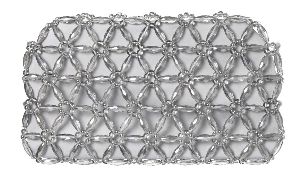 Grey Large Tebea Clutch