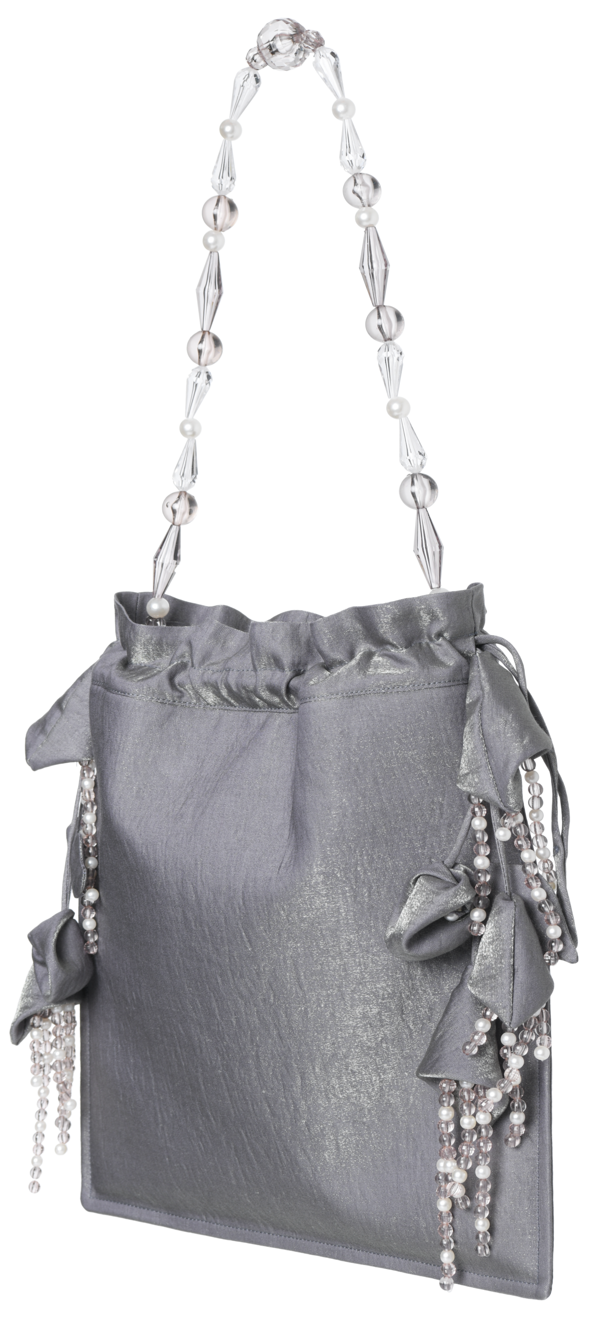 Iridescent Grey Rosie Shoulder Bag
