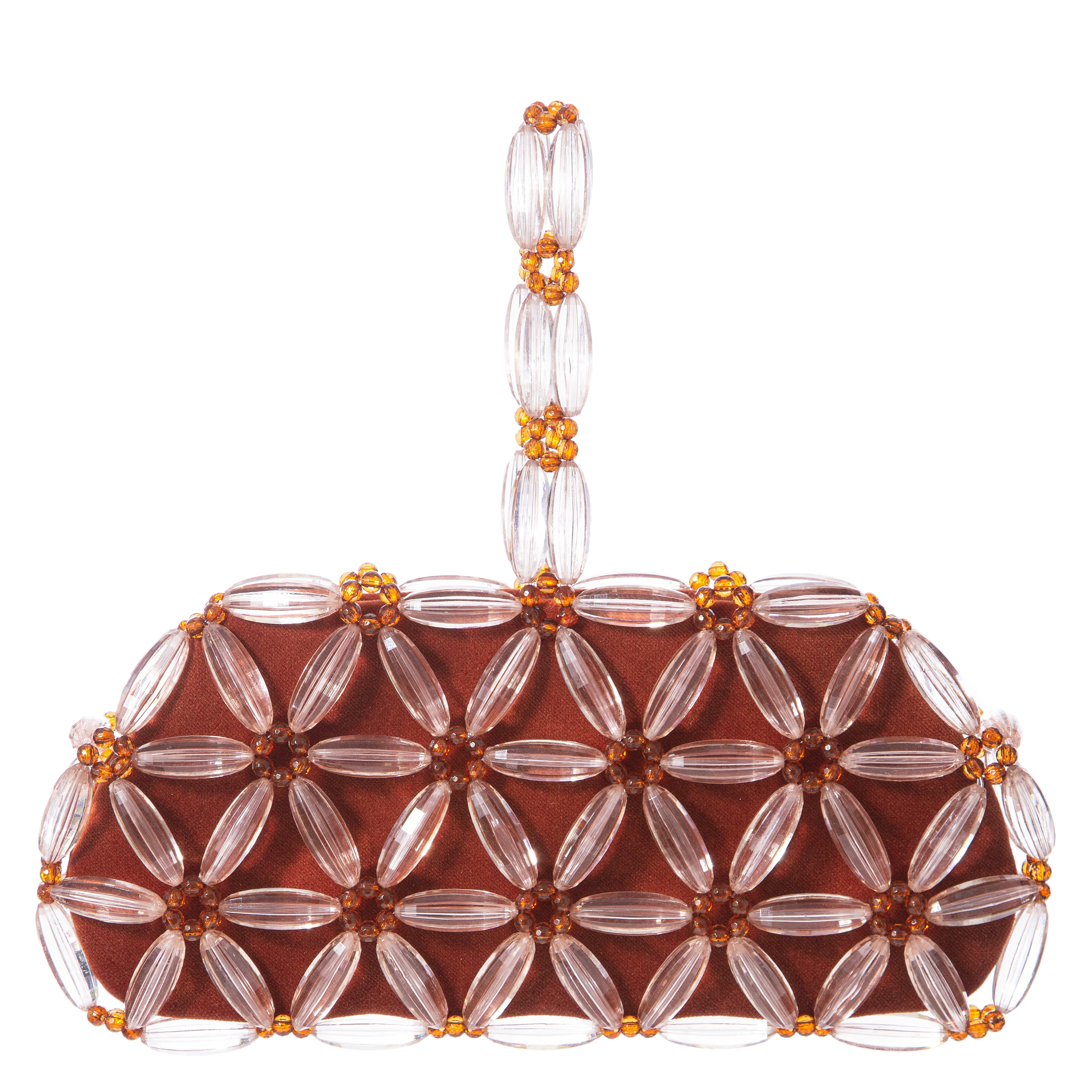 Dusty Rose & Amber Tebea Clutch