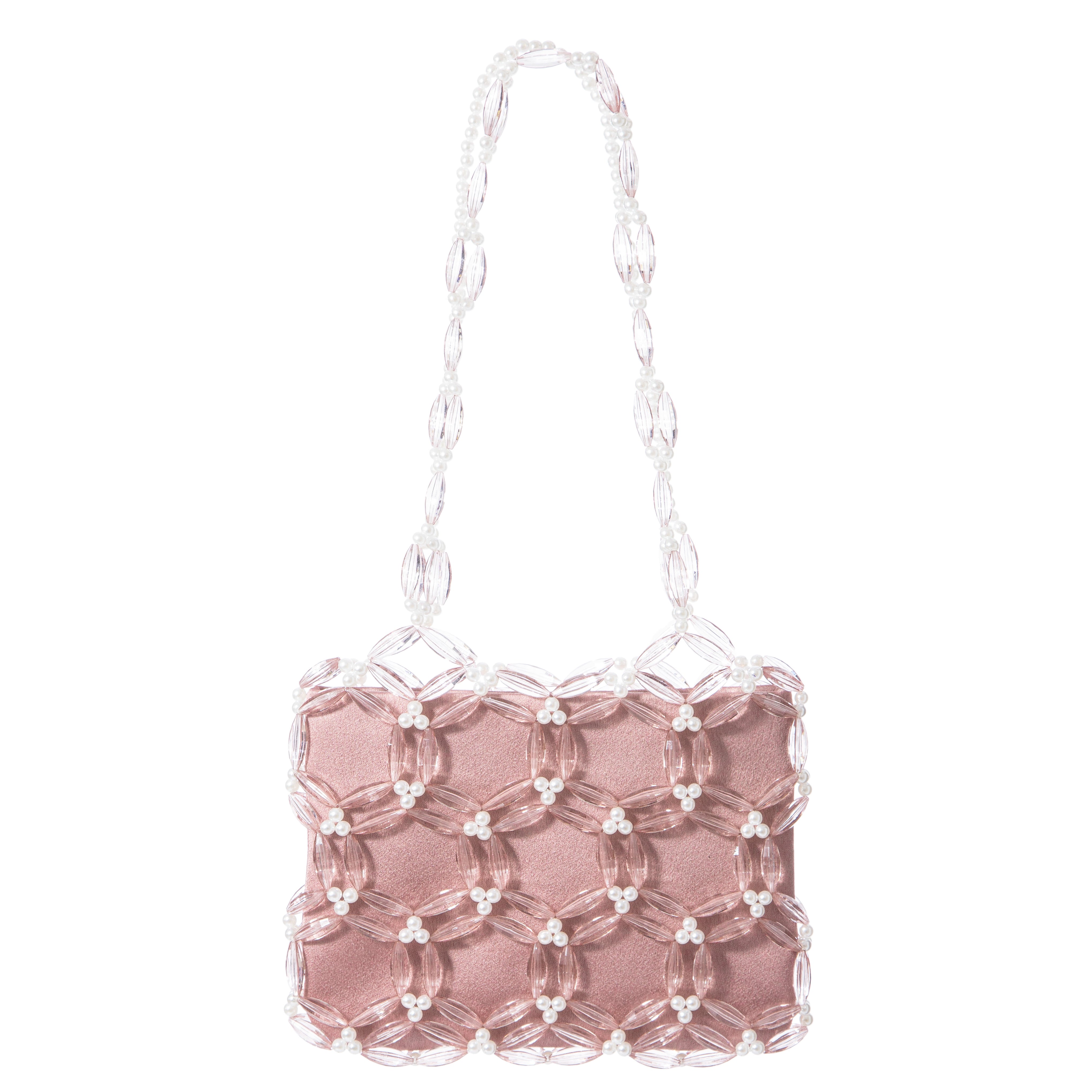 Dusty Rose & Ivory Camila Tote Bag