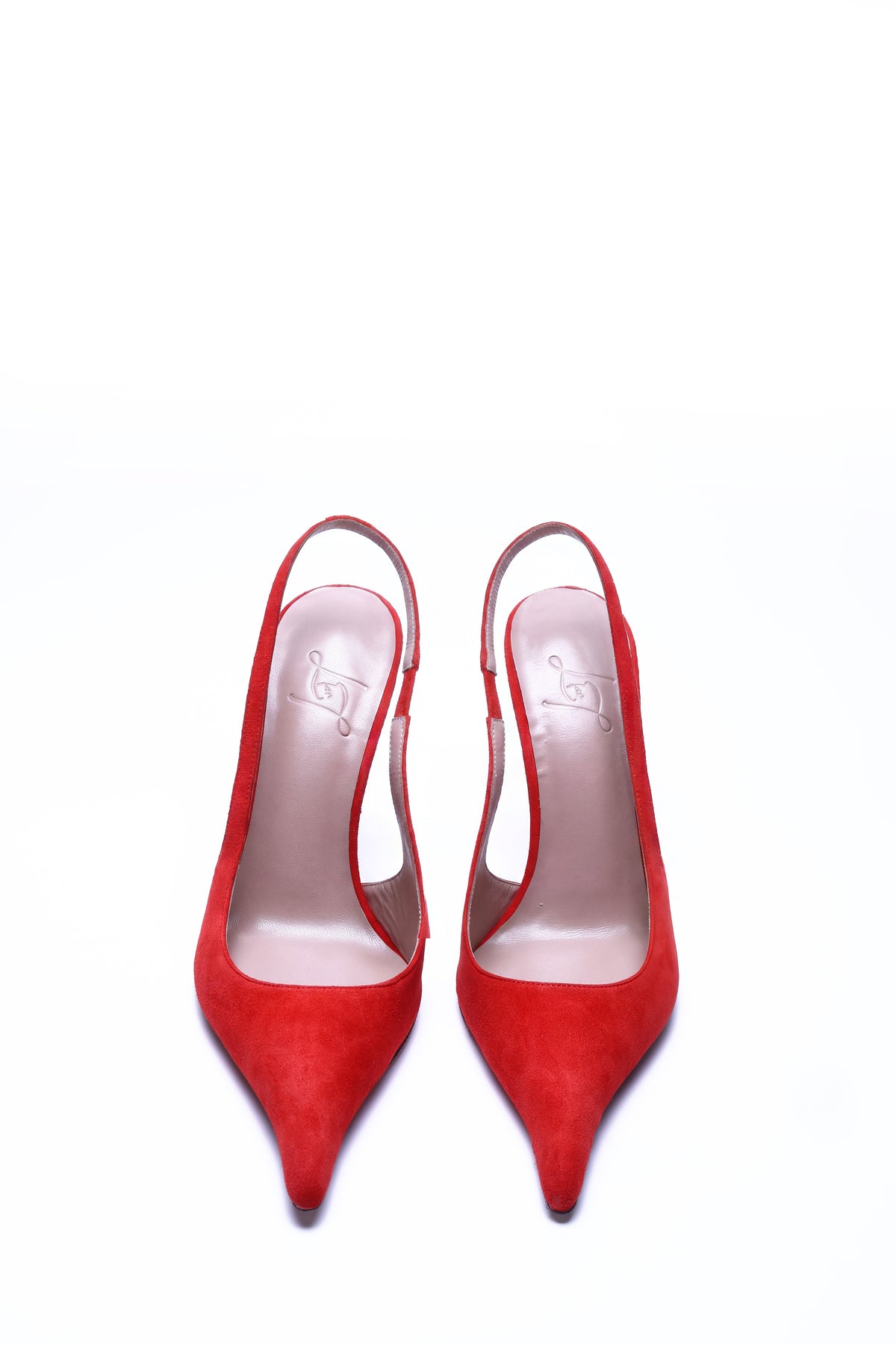 Red Sofia Velvet Slingback