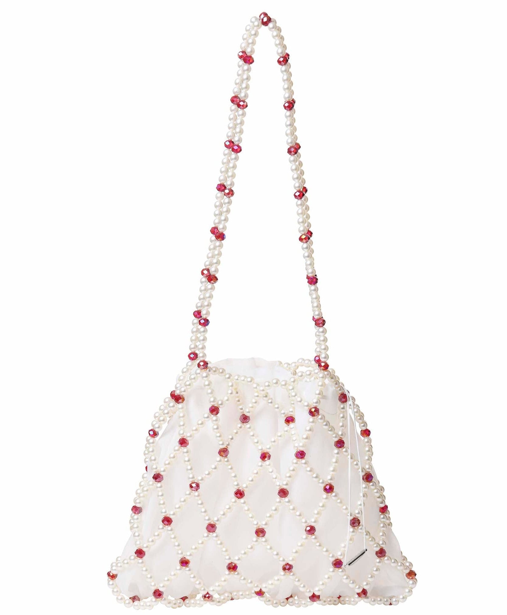 Ivory & Red Belle Shoulder Bag