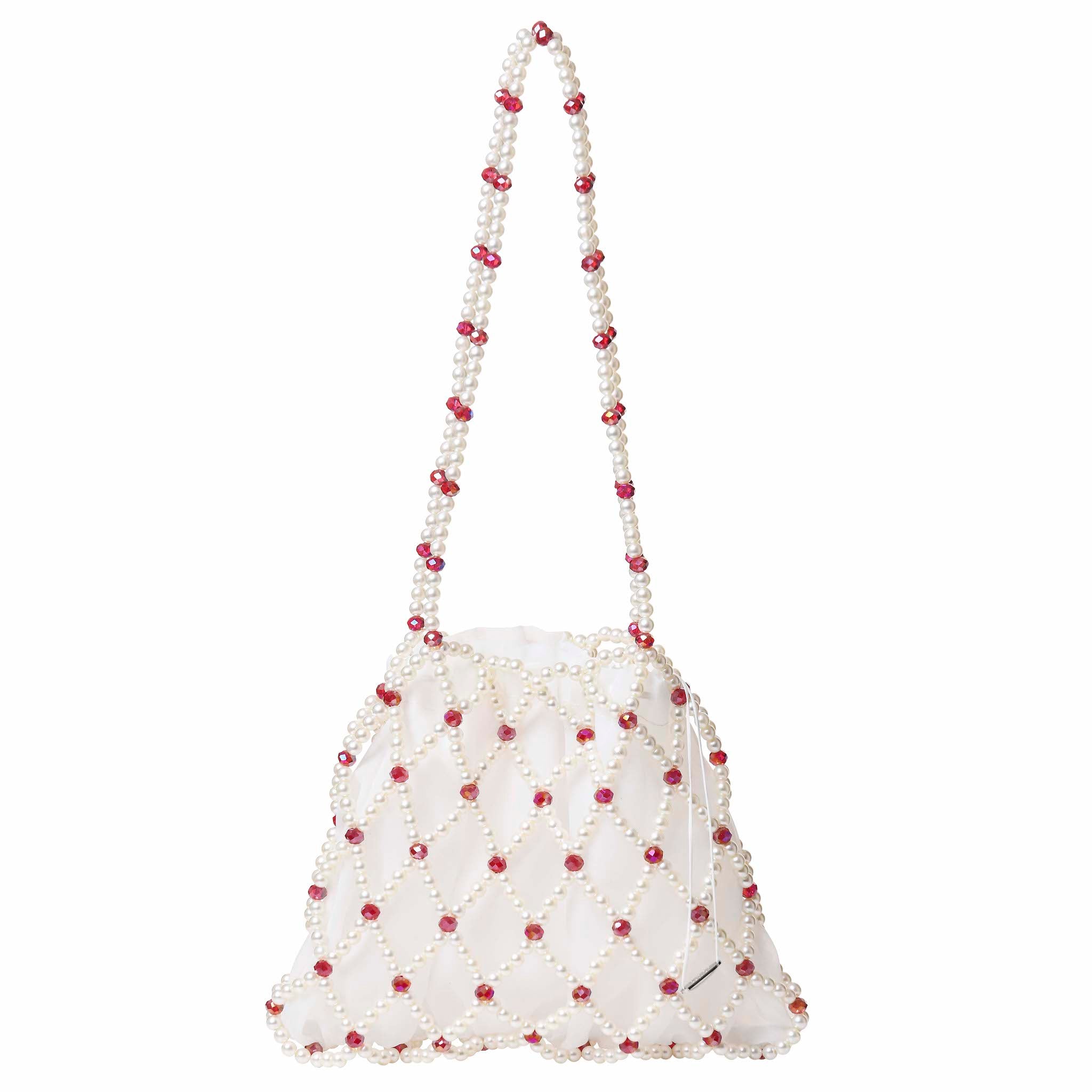 Ivory & Red Belle Shoulder Bag