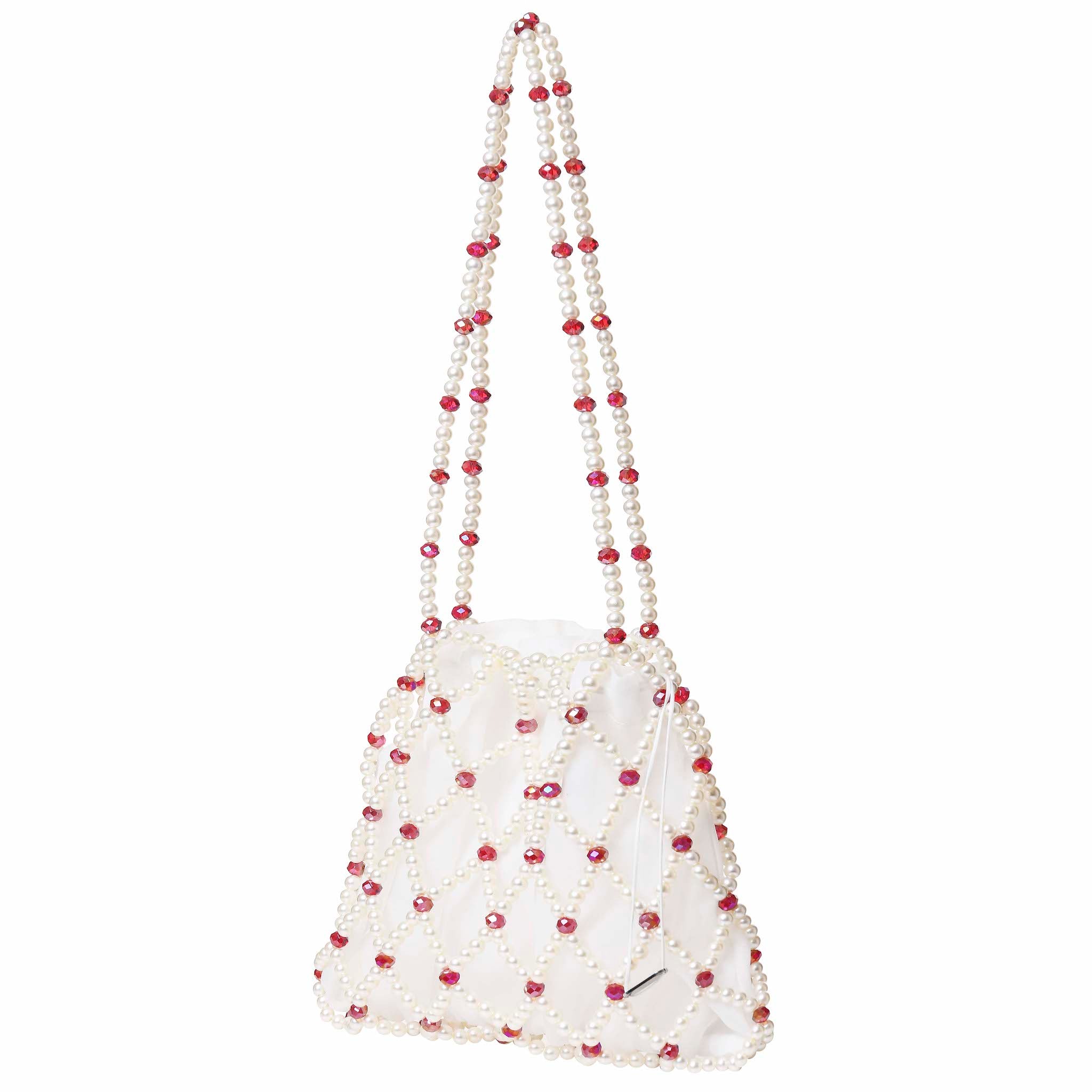 Ivory & Red Belle Shoulder Bag