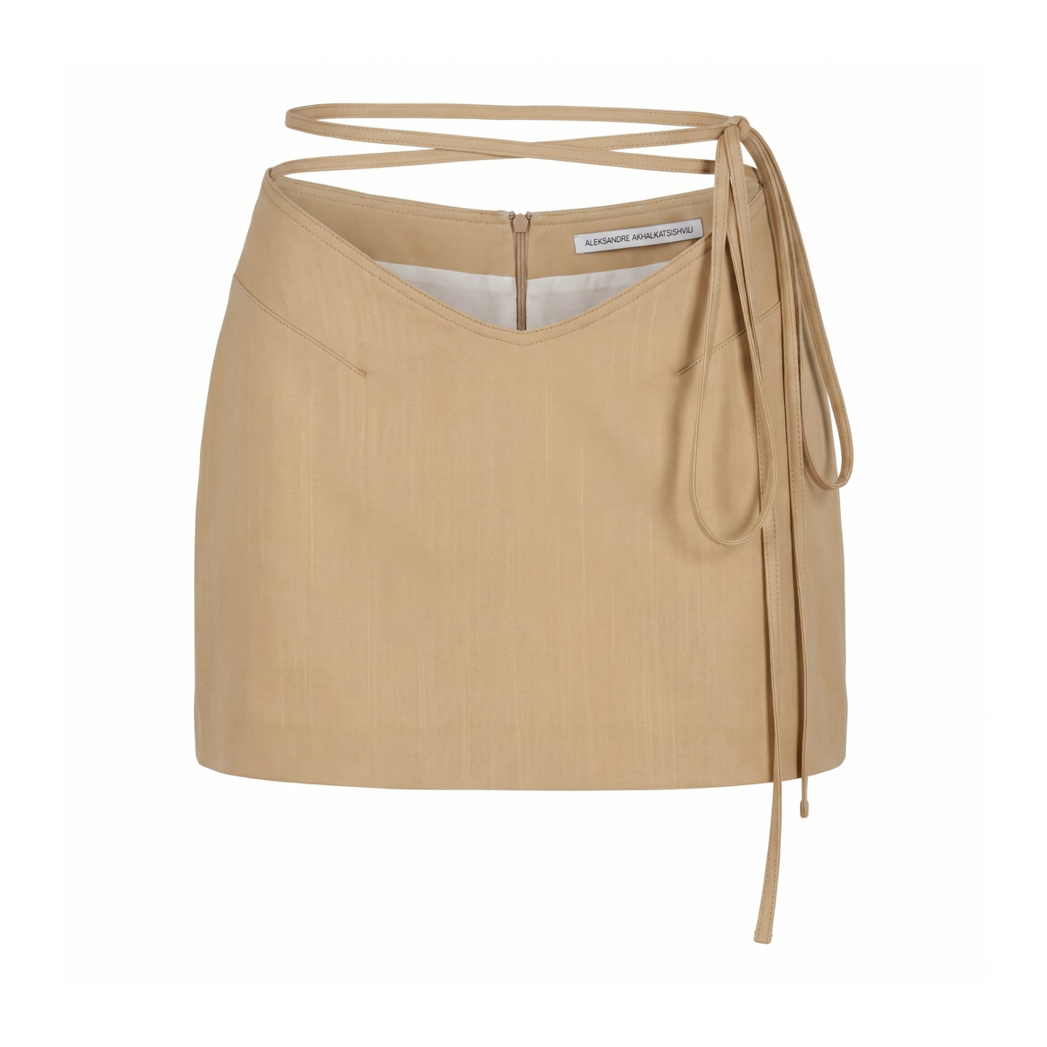 Beige Mini Skirt
