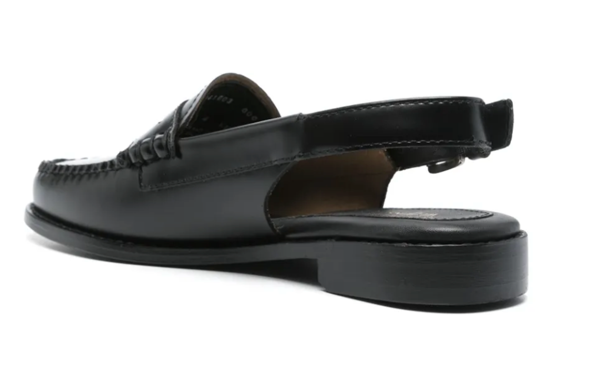 Penny Slingback buckle strap loafers