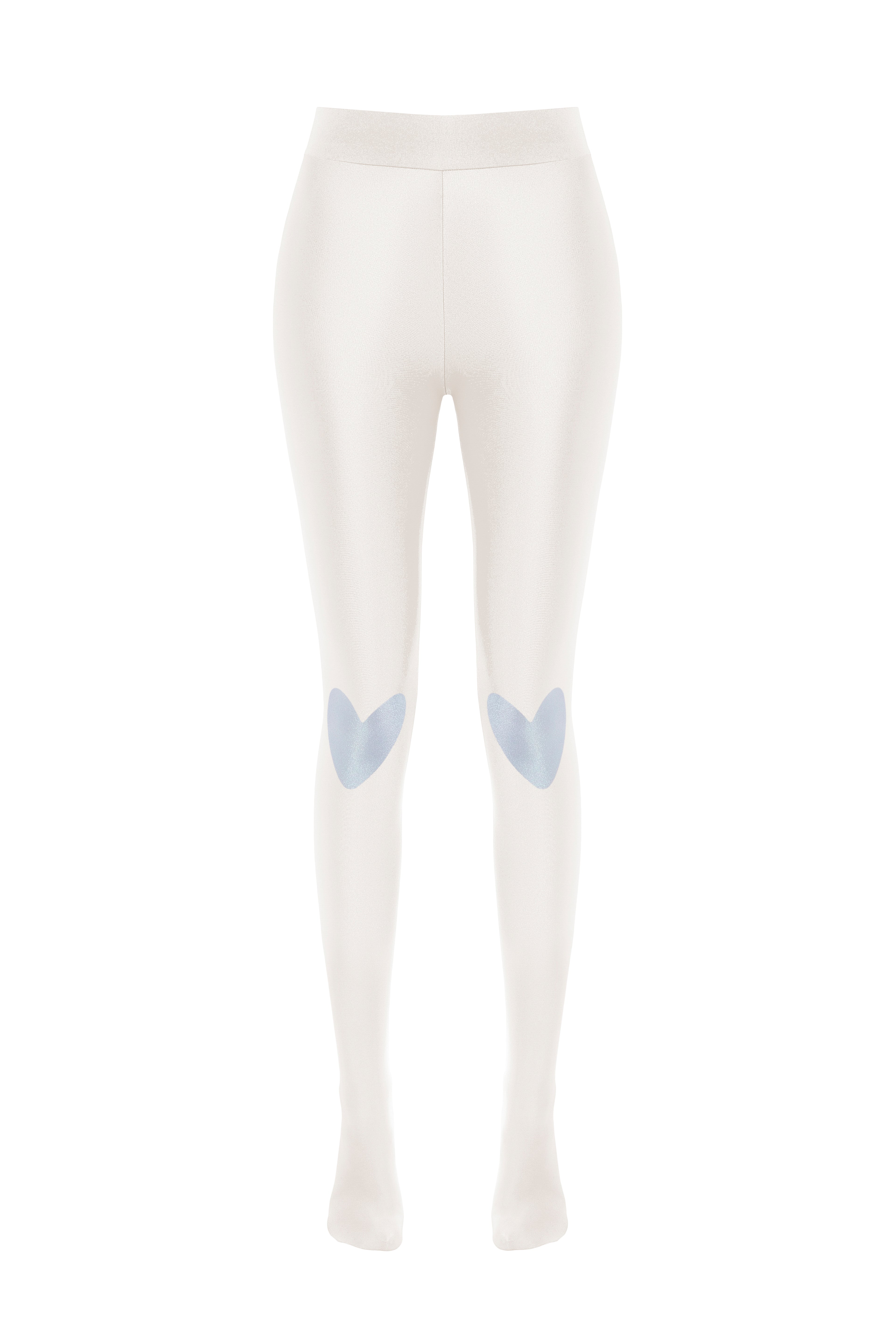 Sky Blue Hearted Leggings