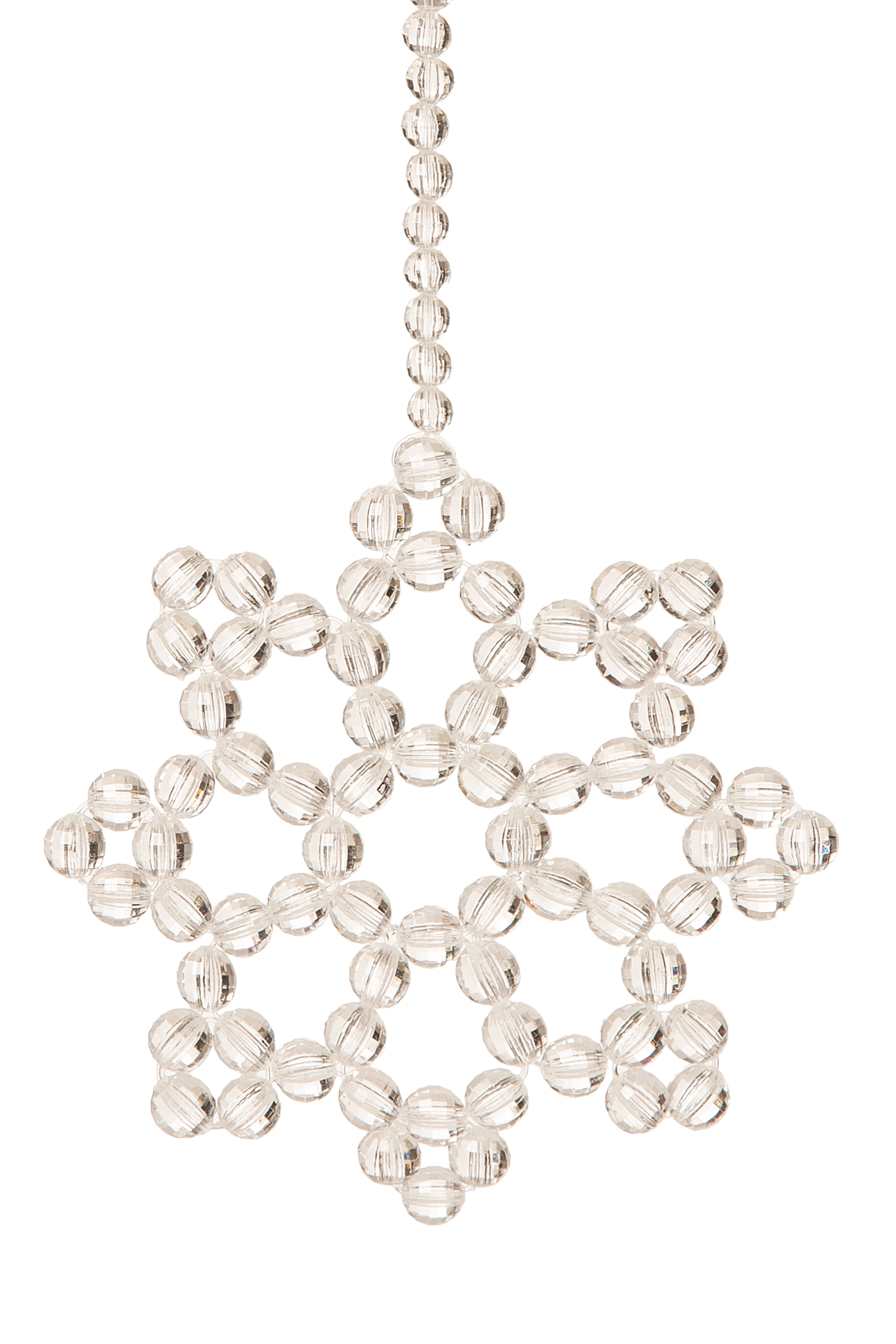 Transparent Snowflake Keychain