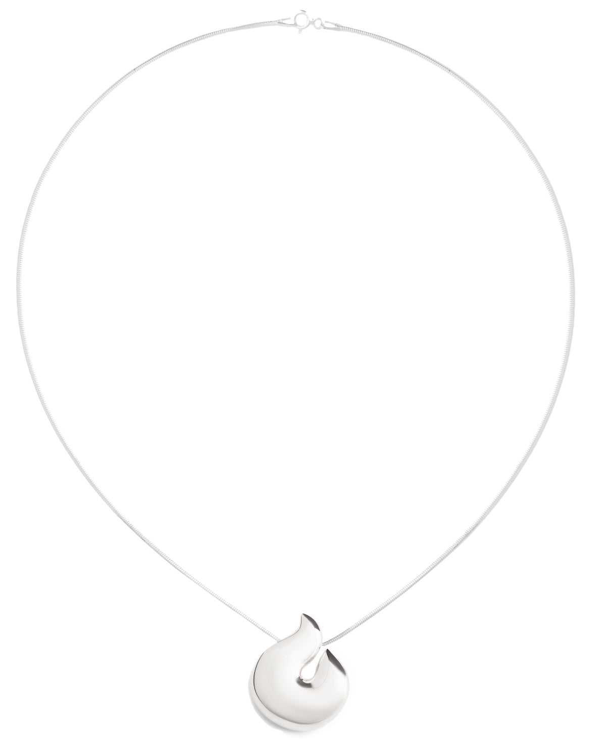 Silver Flame Necklace