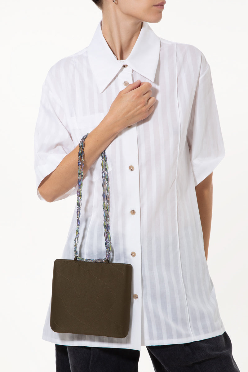 Khaki Natia Shoulder Bag