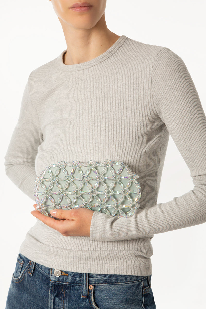 Frosty Green Tebea Clutch