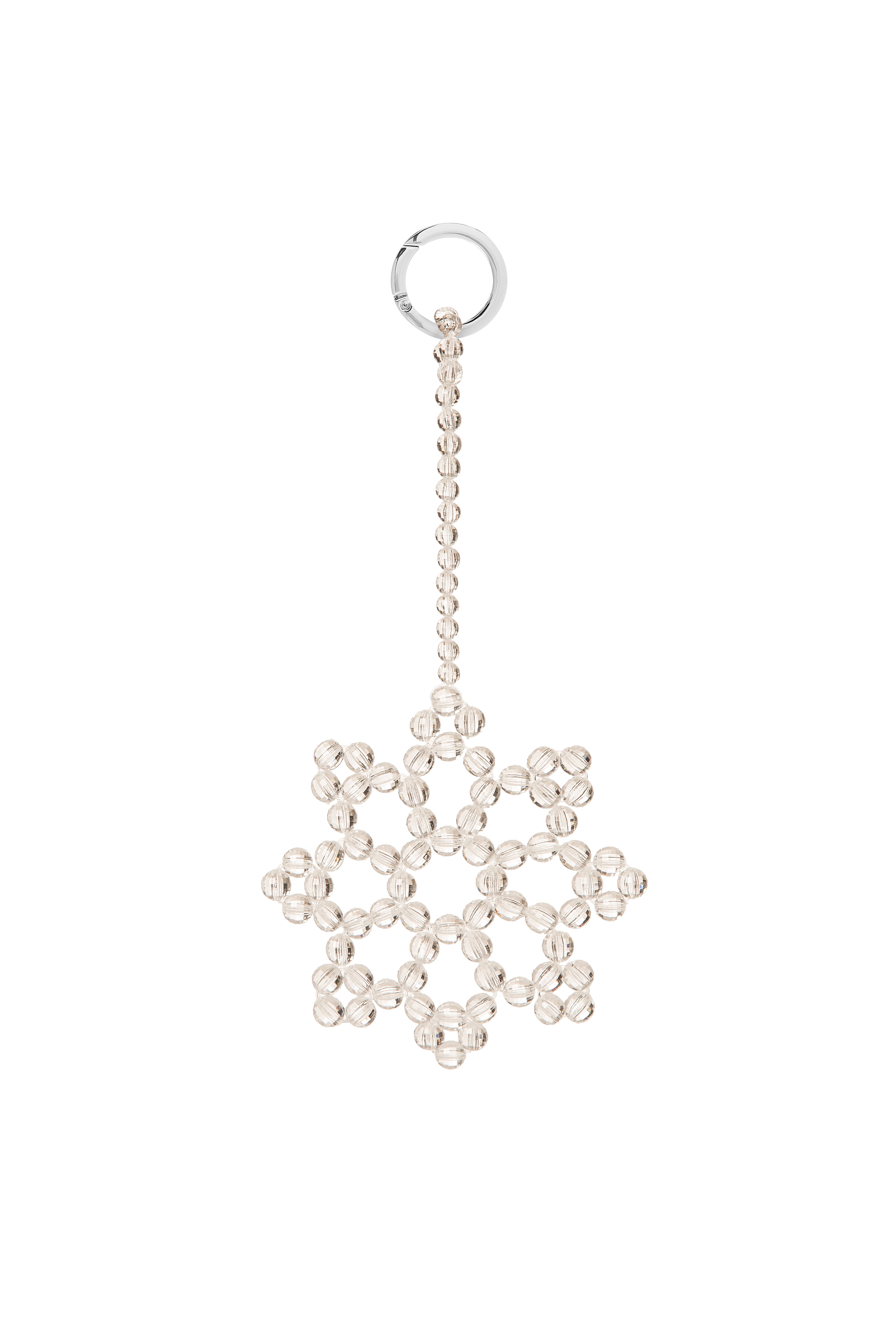 Transparent Snowflake Keychain
